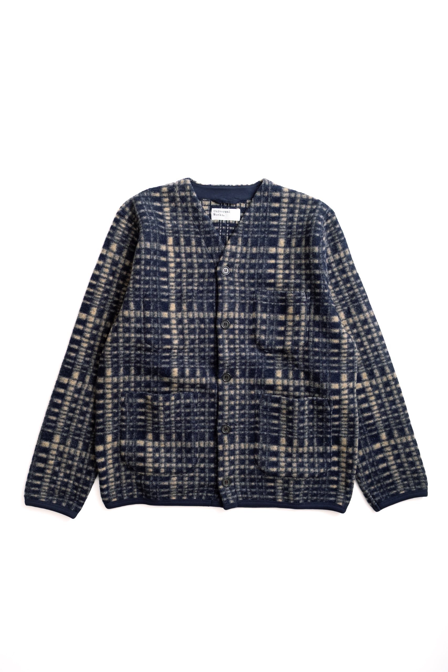 TELEPASS FLEECE CARDIGAN - NAVY