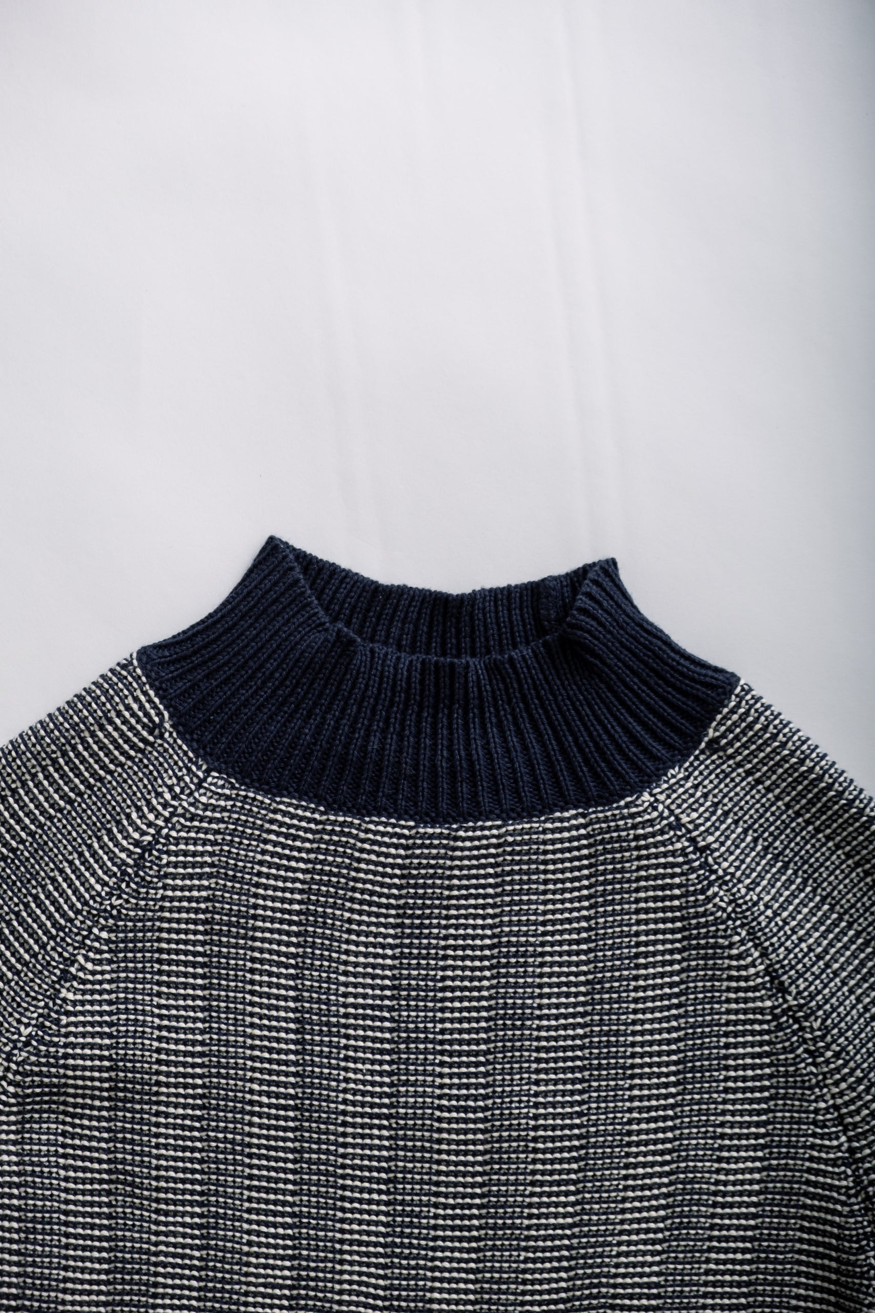 HENRIETTA TOP - NAVY/CREAM
