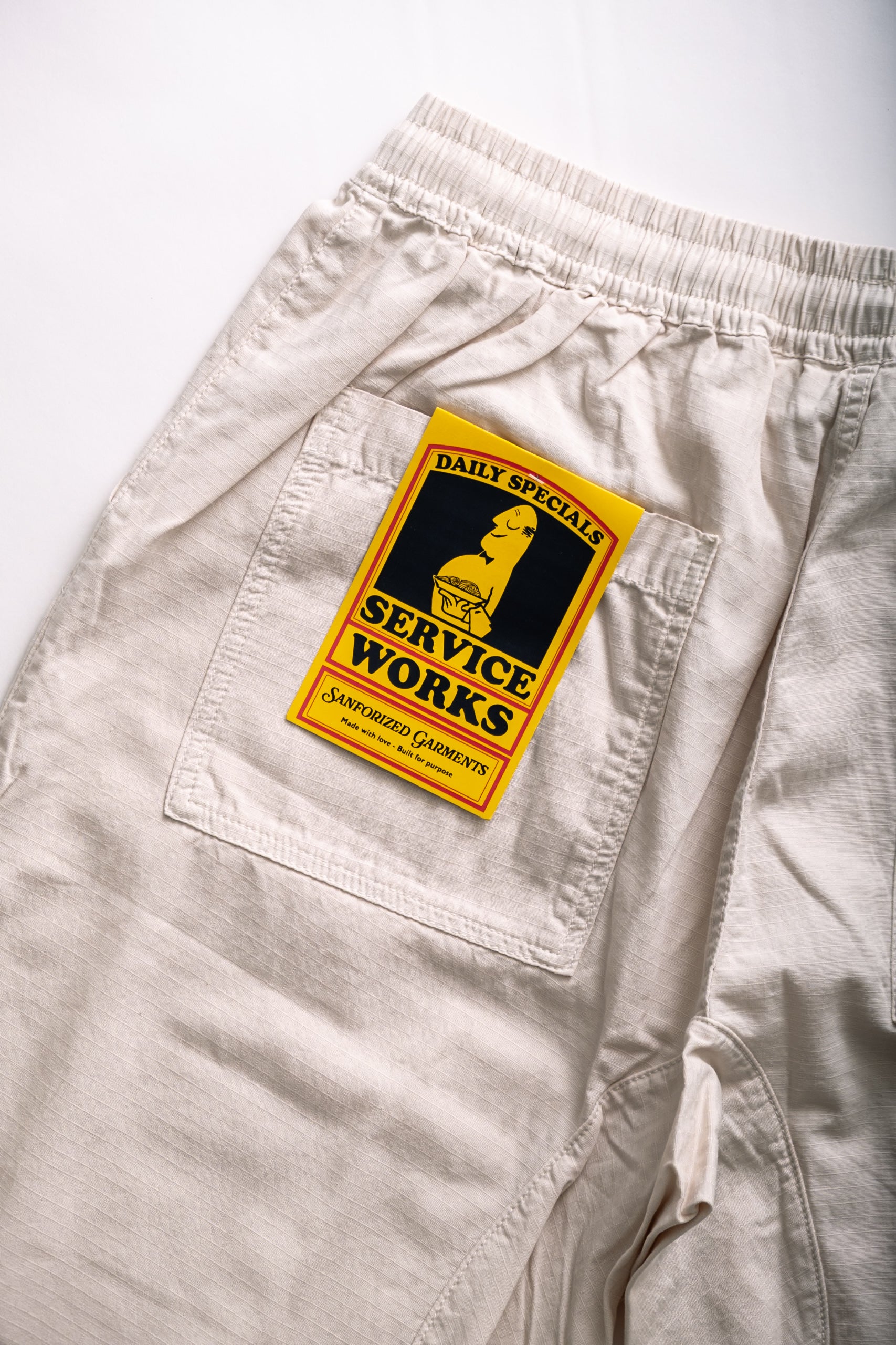 CHEF PANT RIPSTOP - BONE