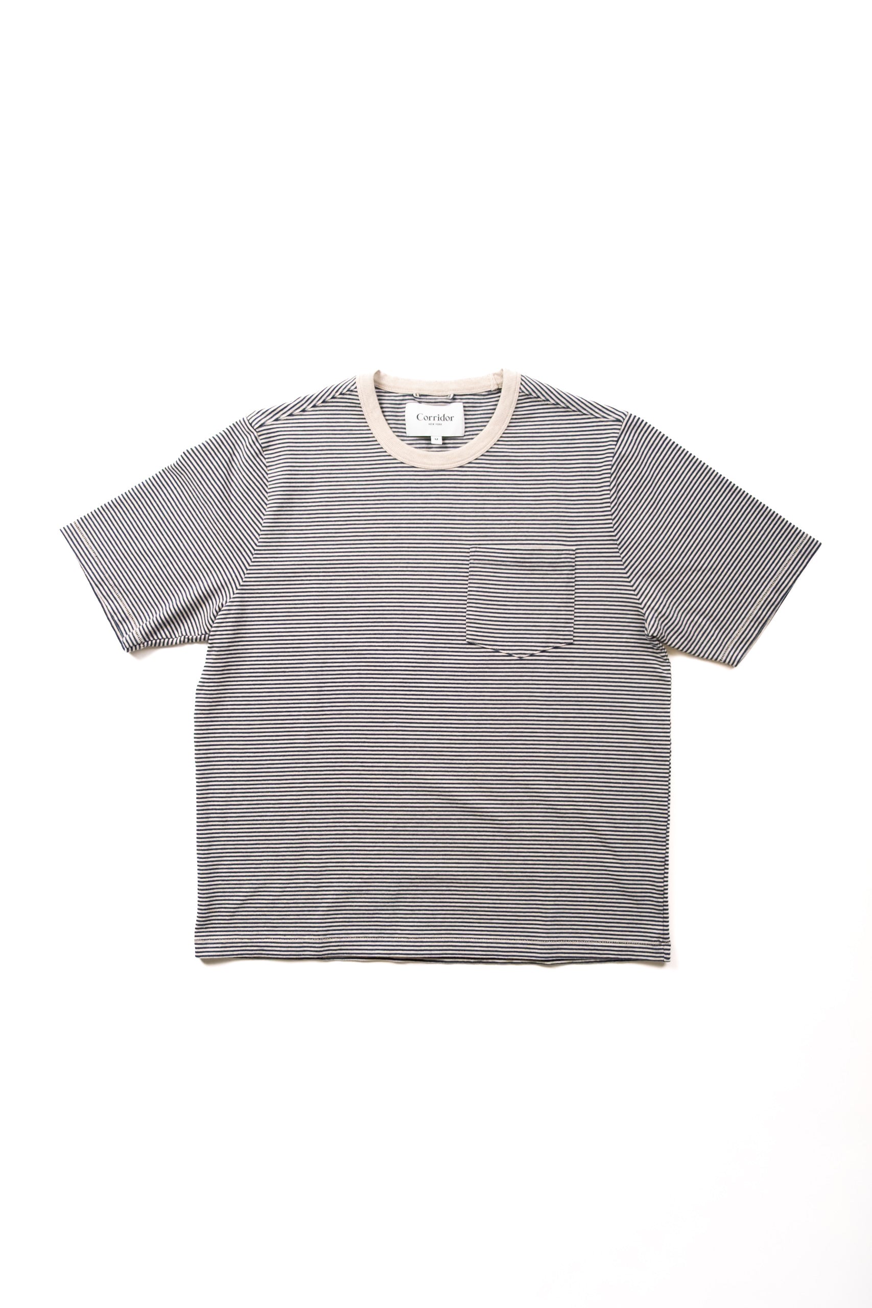 STRIPE TEE - NAVY