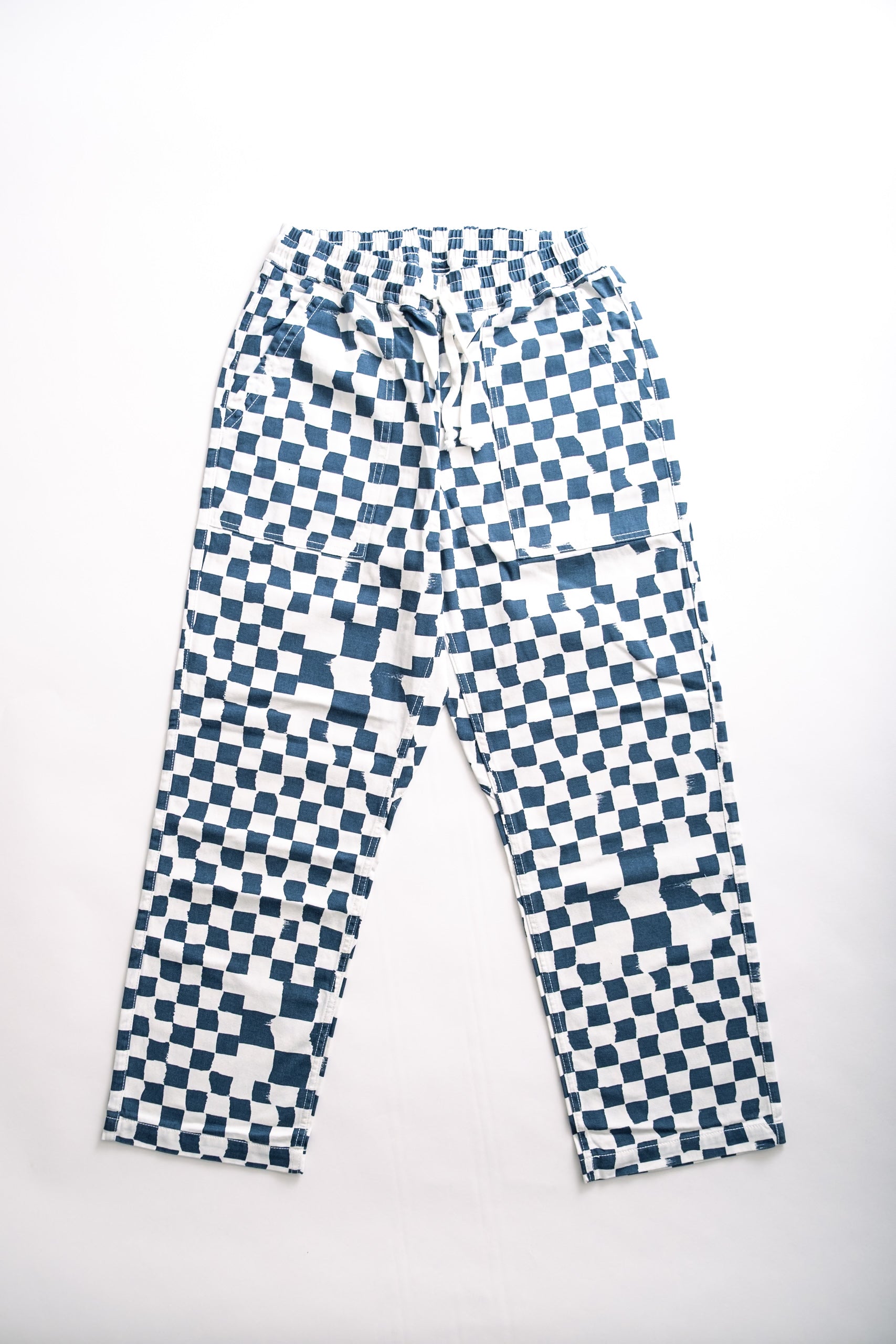 CHEF PANT - TEAL CHECKER