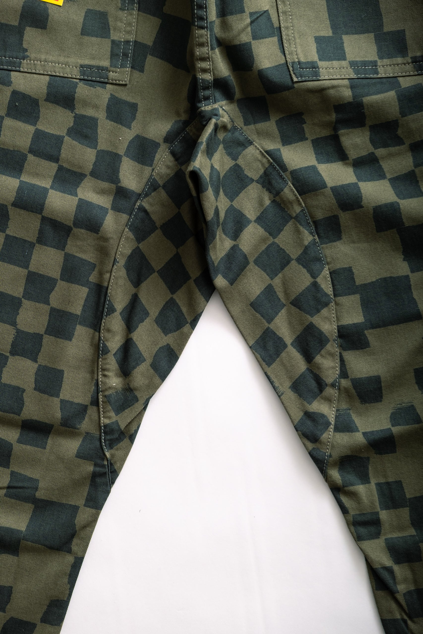 CHEF PANT - OLIVE CHECKER