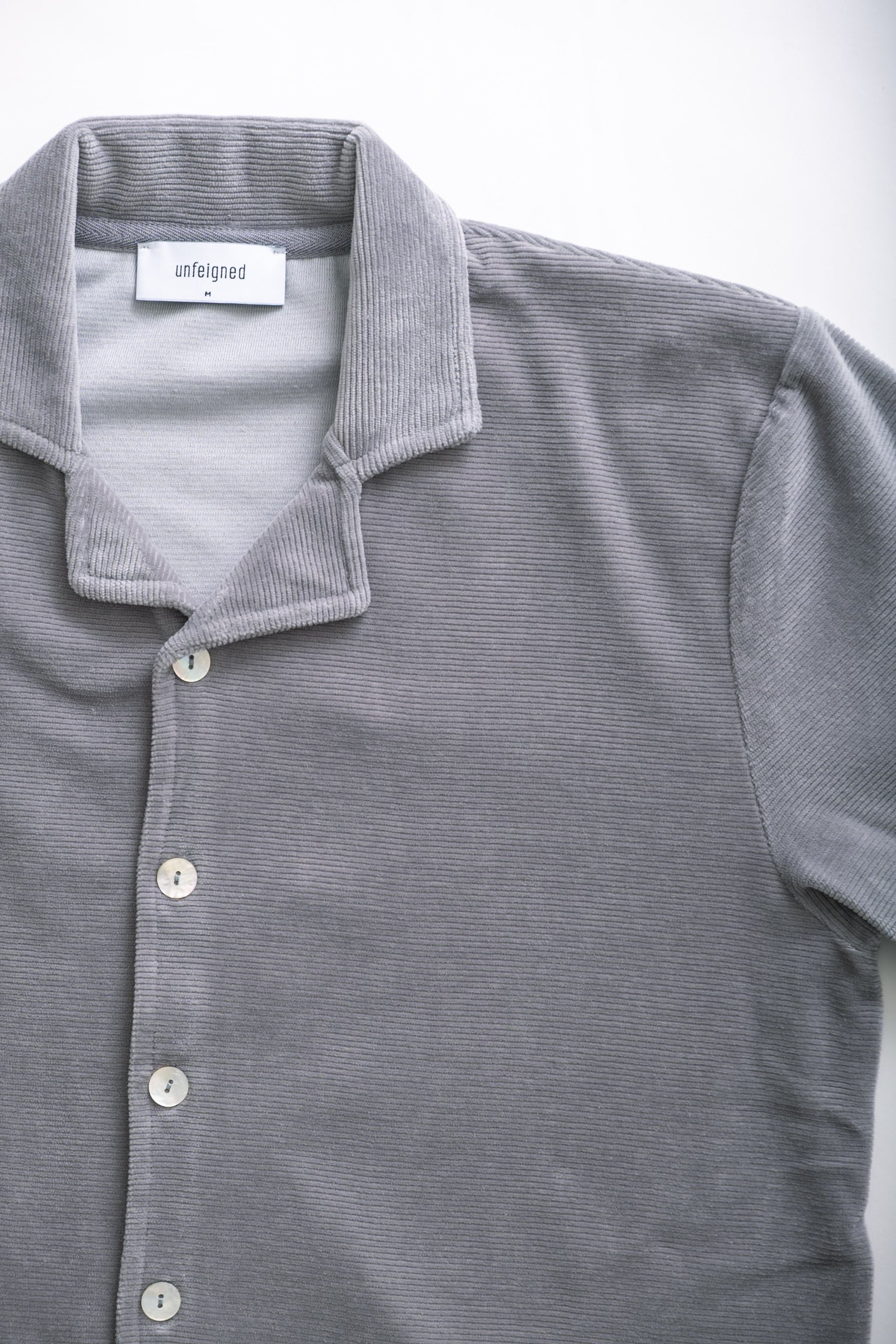 VELOUR POLO - GARGOYLE