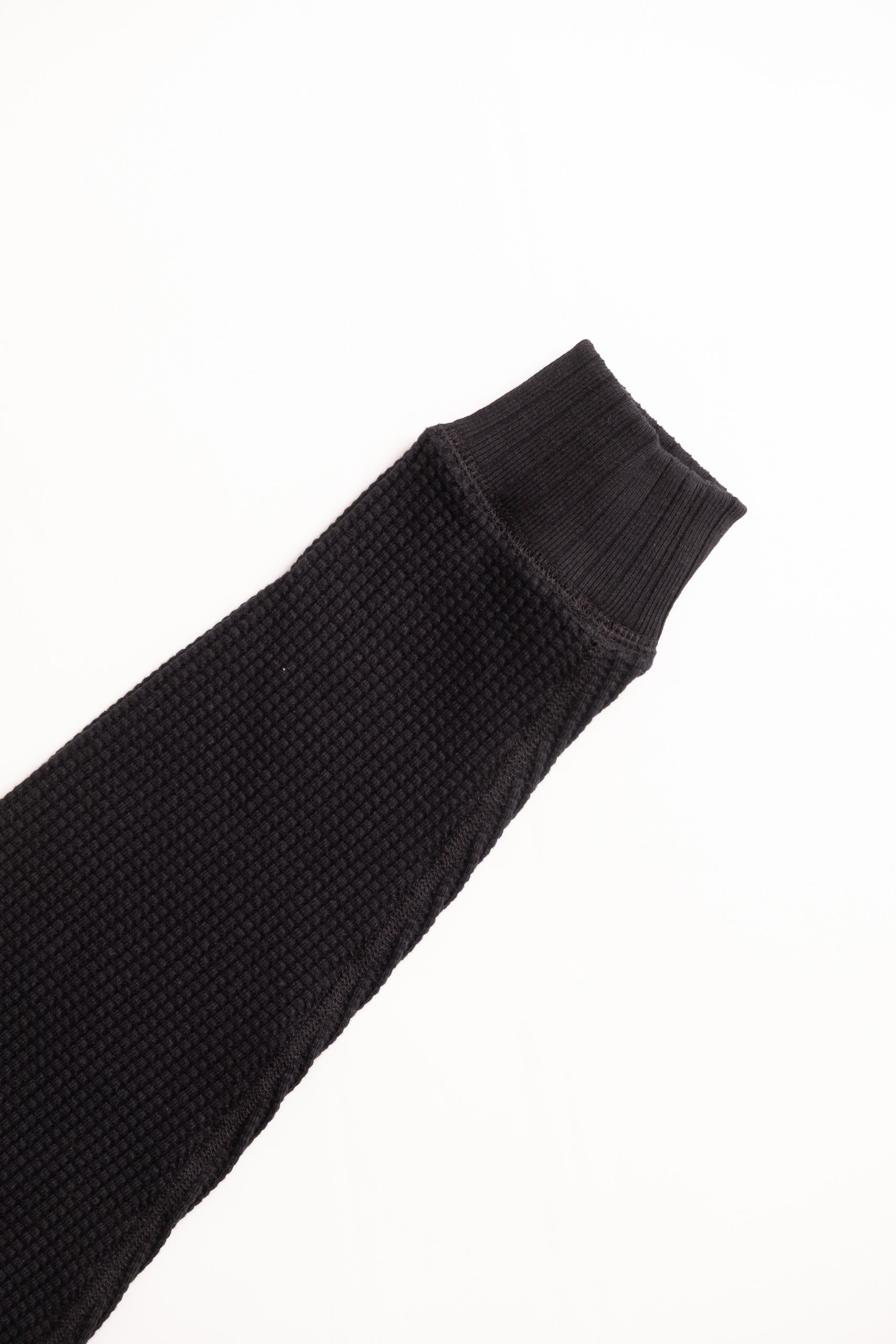 WAFFLE MIDNECK - BLACK