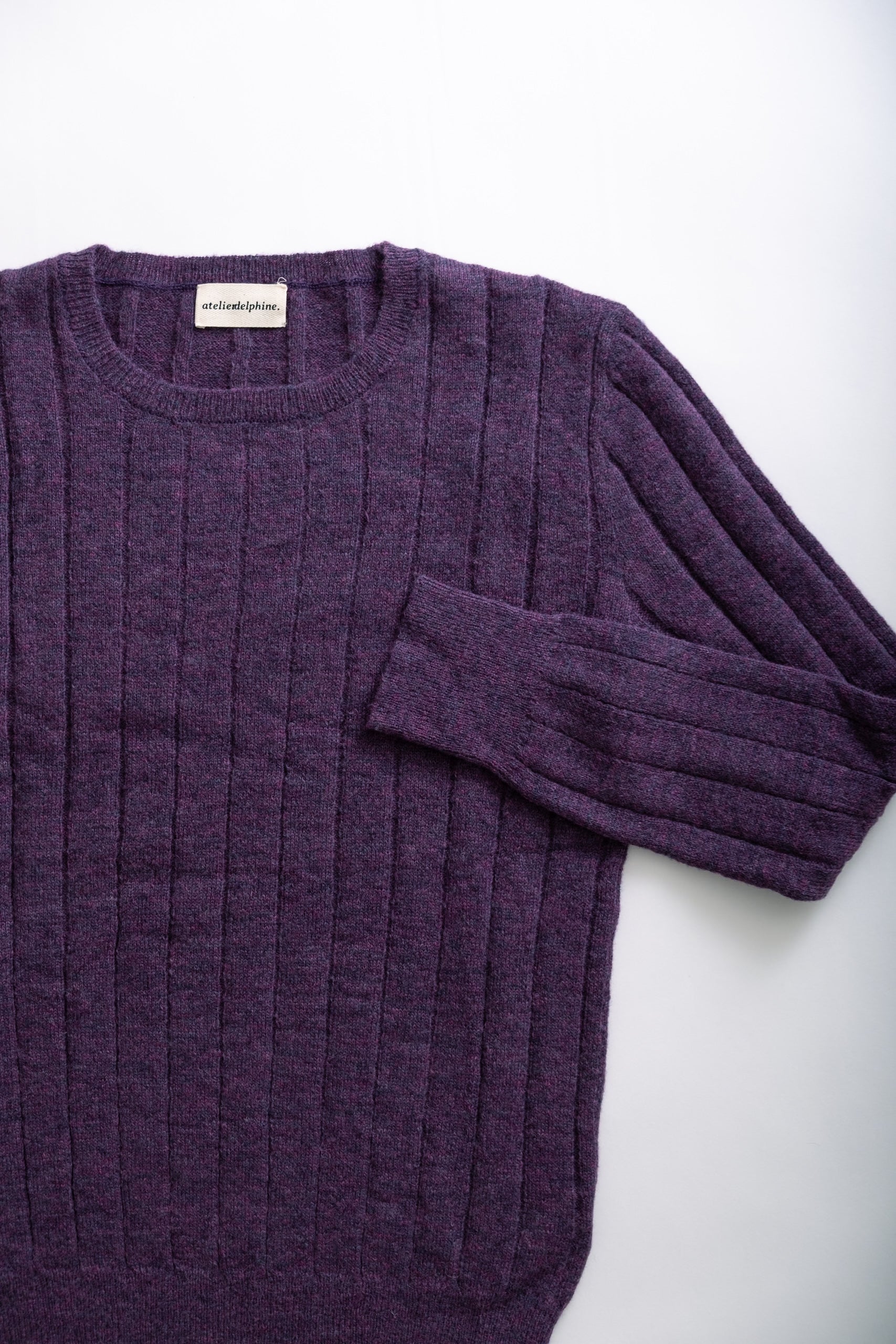 CREWNECK TOP - WILD GRAPE