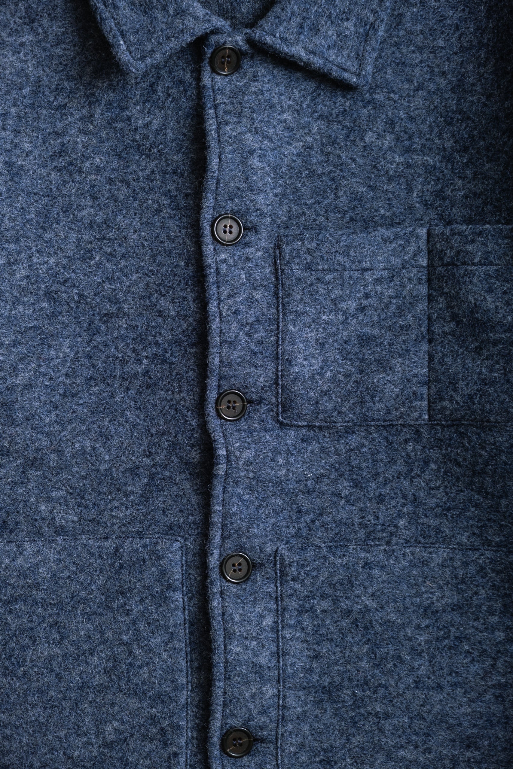 WOOL UNIFORM JACKET - SLATE BLUE