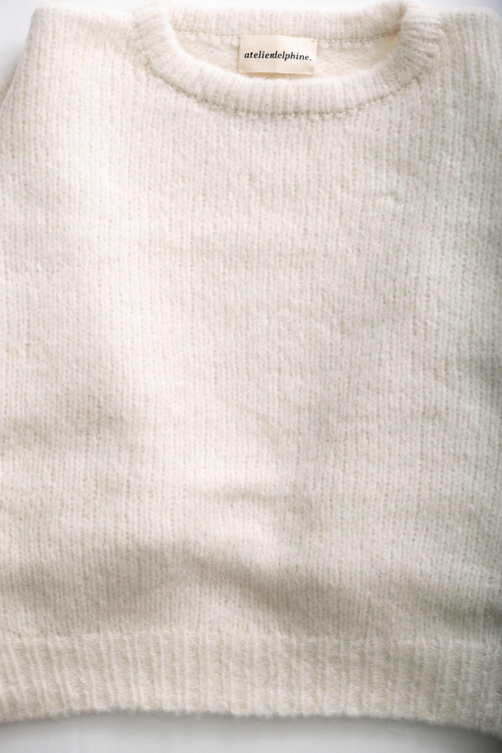 BALLOON SLEEVE SWEATER - CREAM