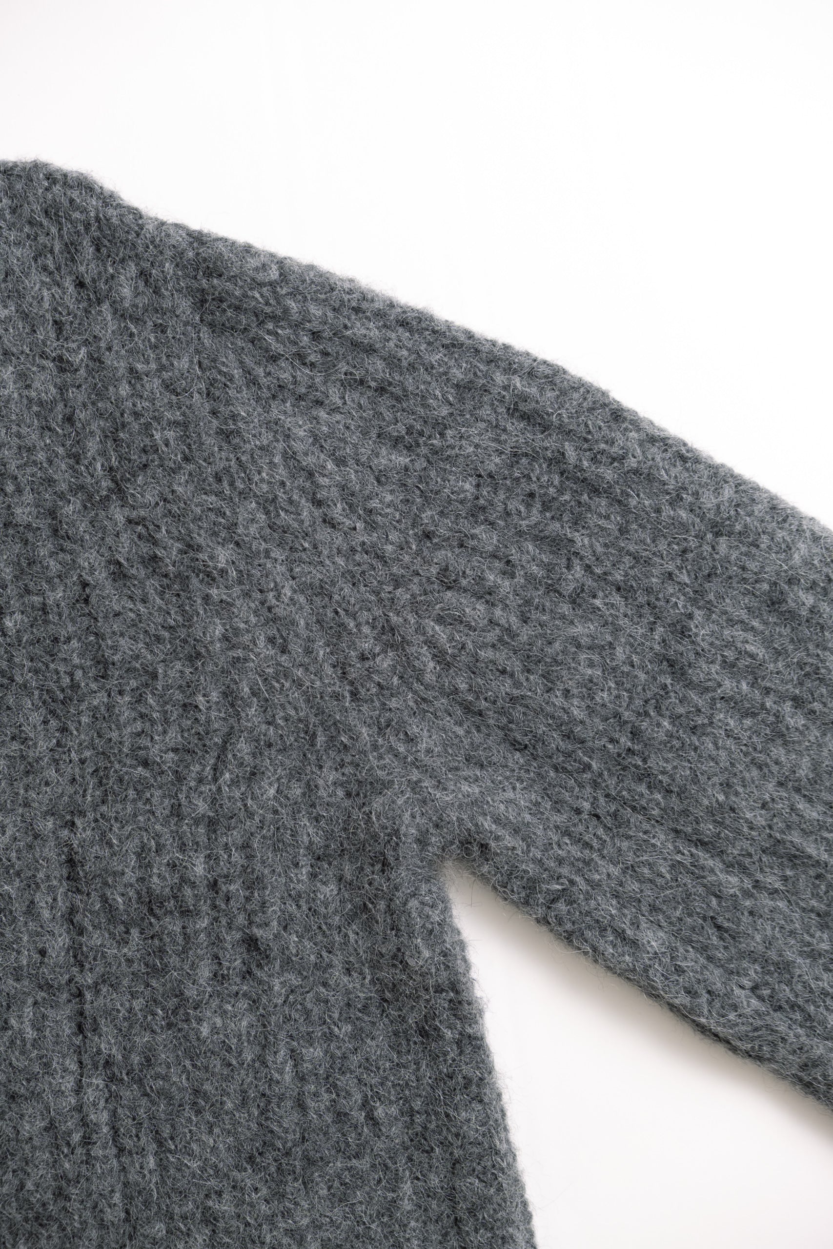 ALPACA RIB ZIP - STONE