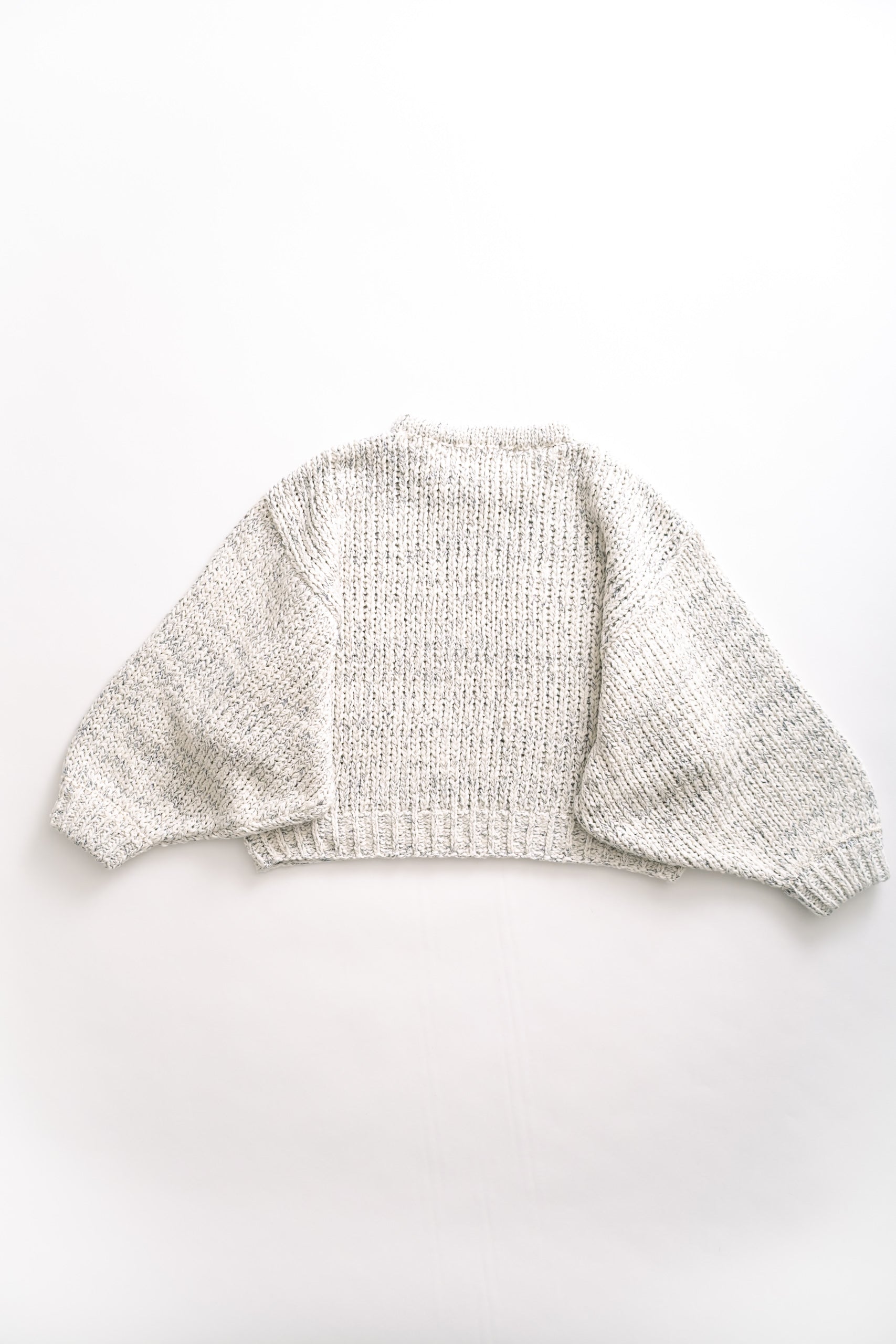 BALLOON SLEEVE - LAKE BLUE TEXTURE