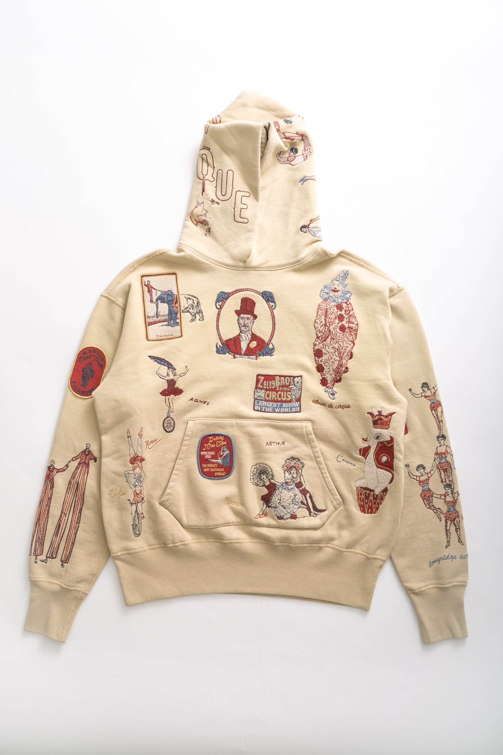 Circus Pattern Print Men Women Pullover Hoodie main image 0
