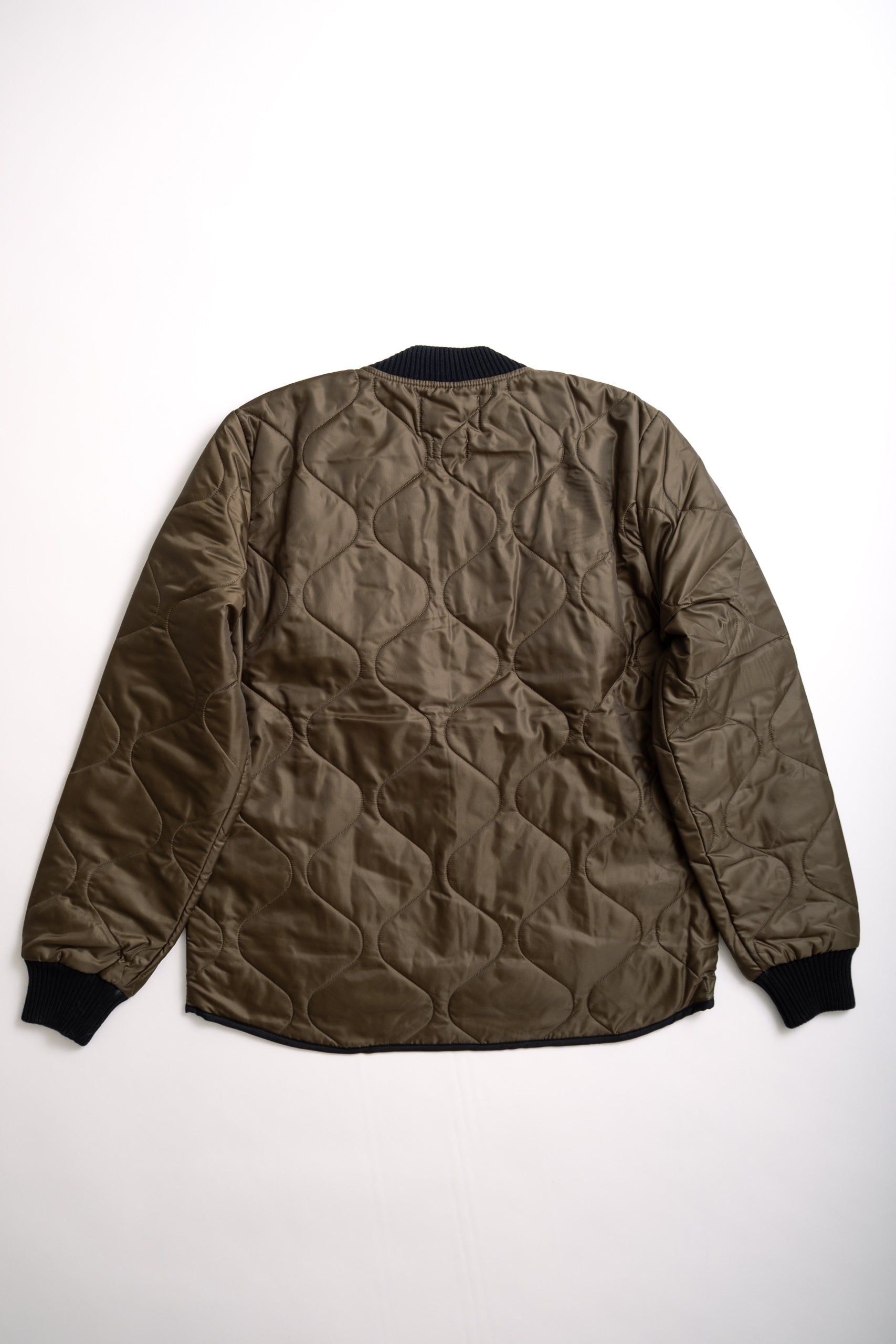 QUILTED NYLON JACKET - KHAKI