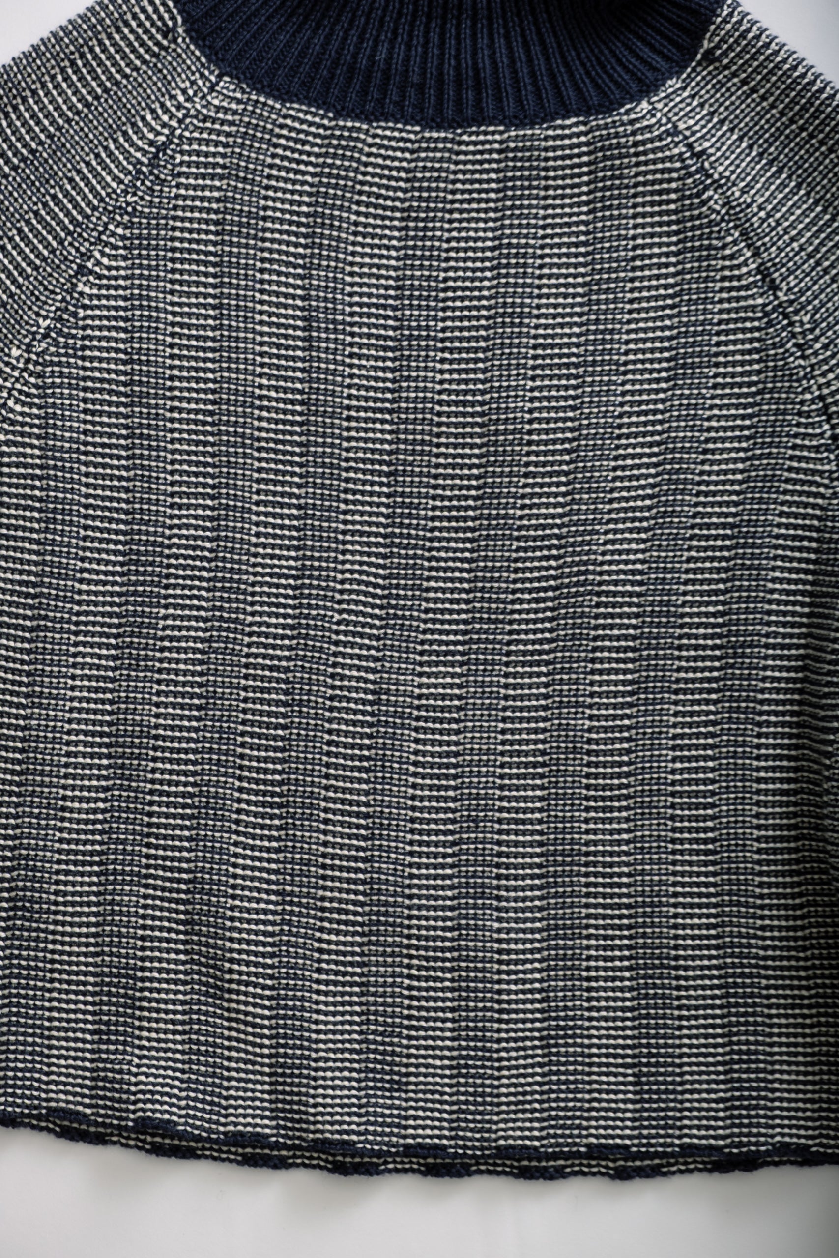 HENRIETTA TOP - NAVY/CREAM