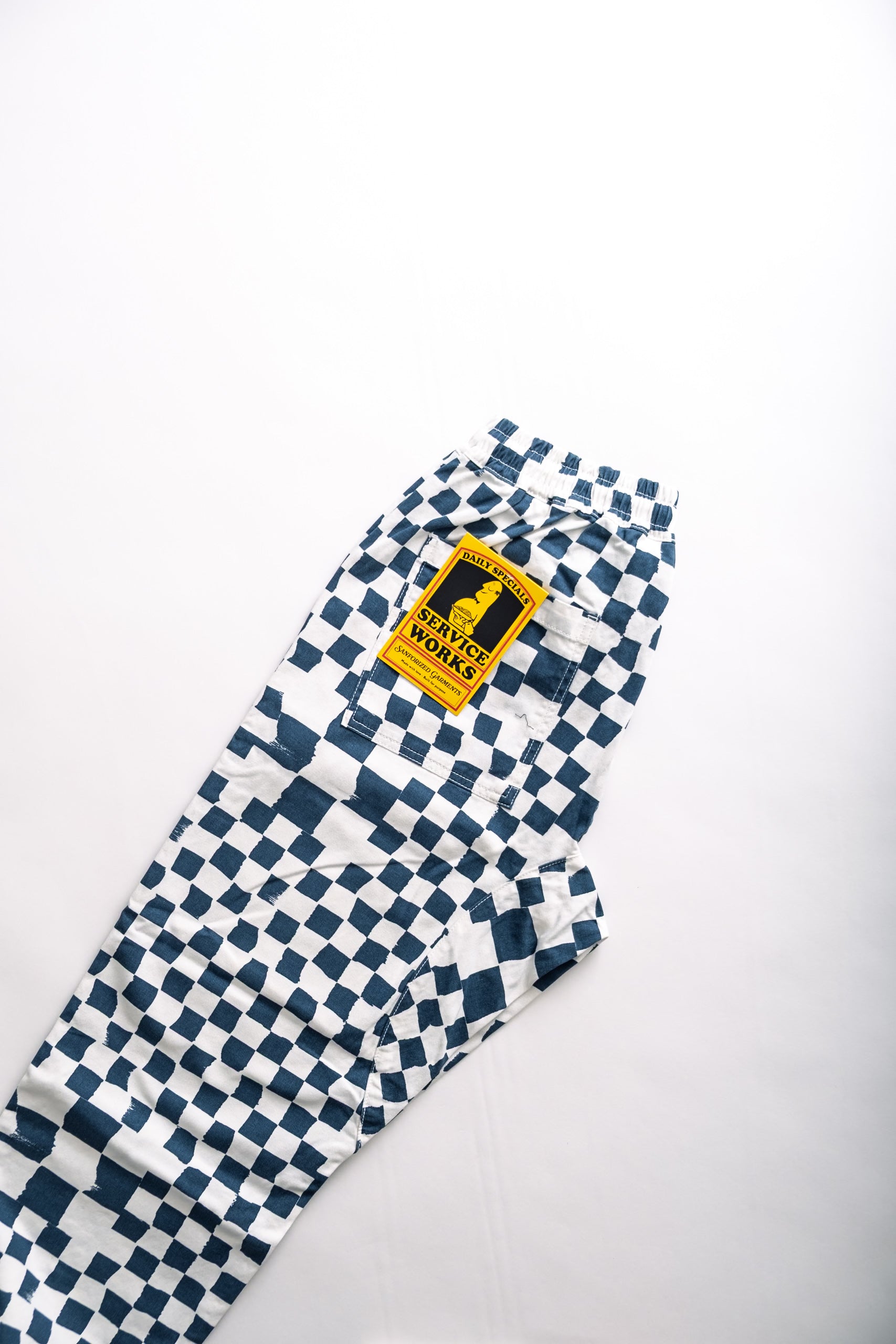 CHEF PANT - TEAL CHECKER