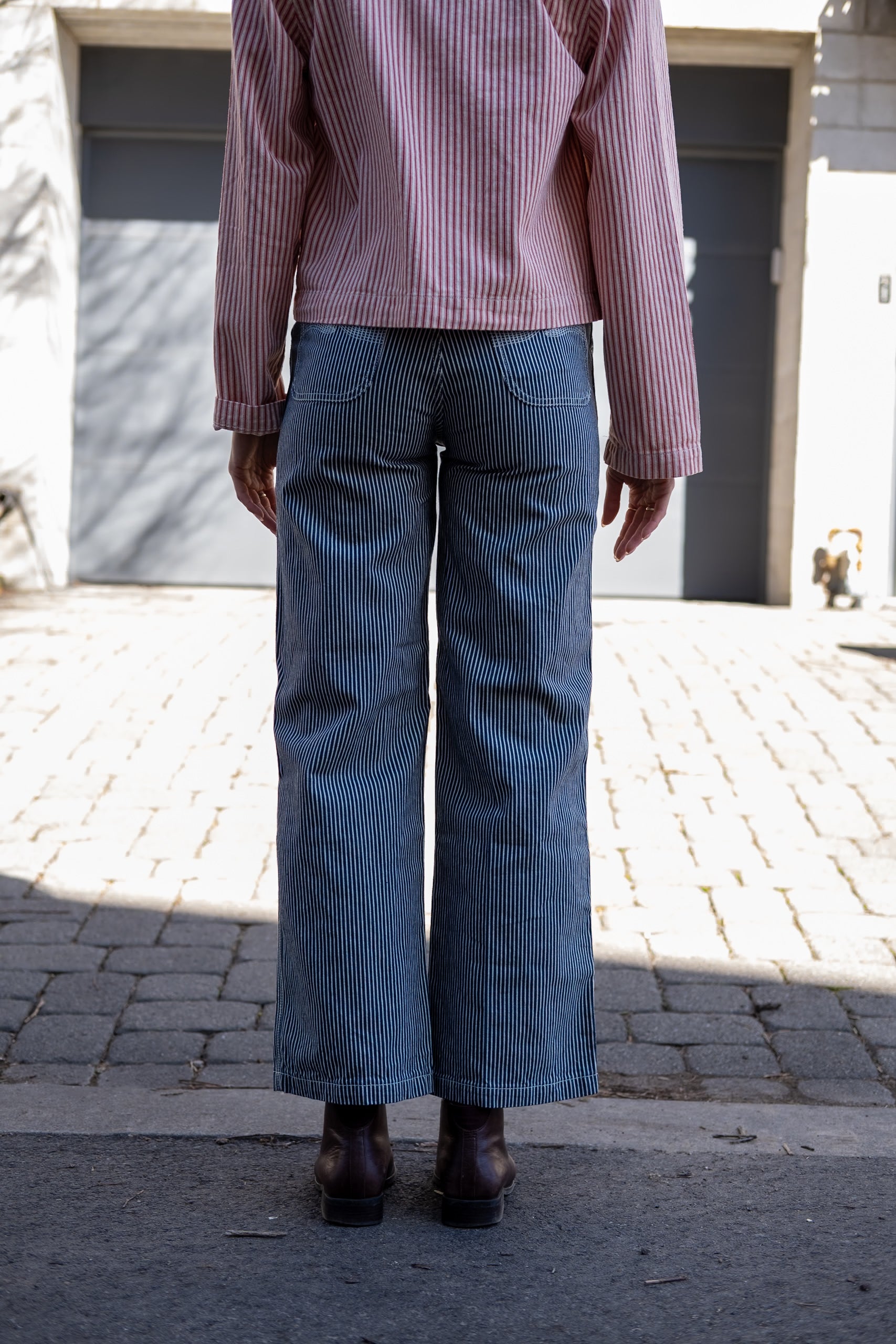 STINA STRIPED - BLUE/OFFWHITE