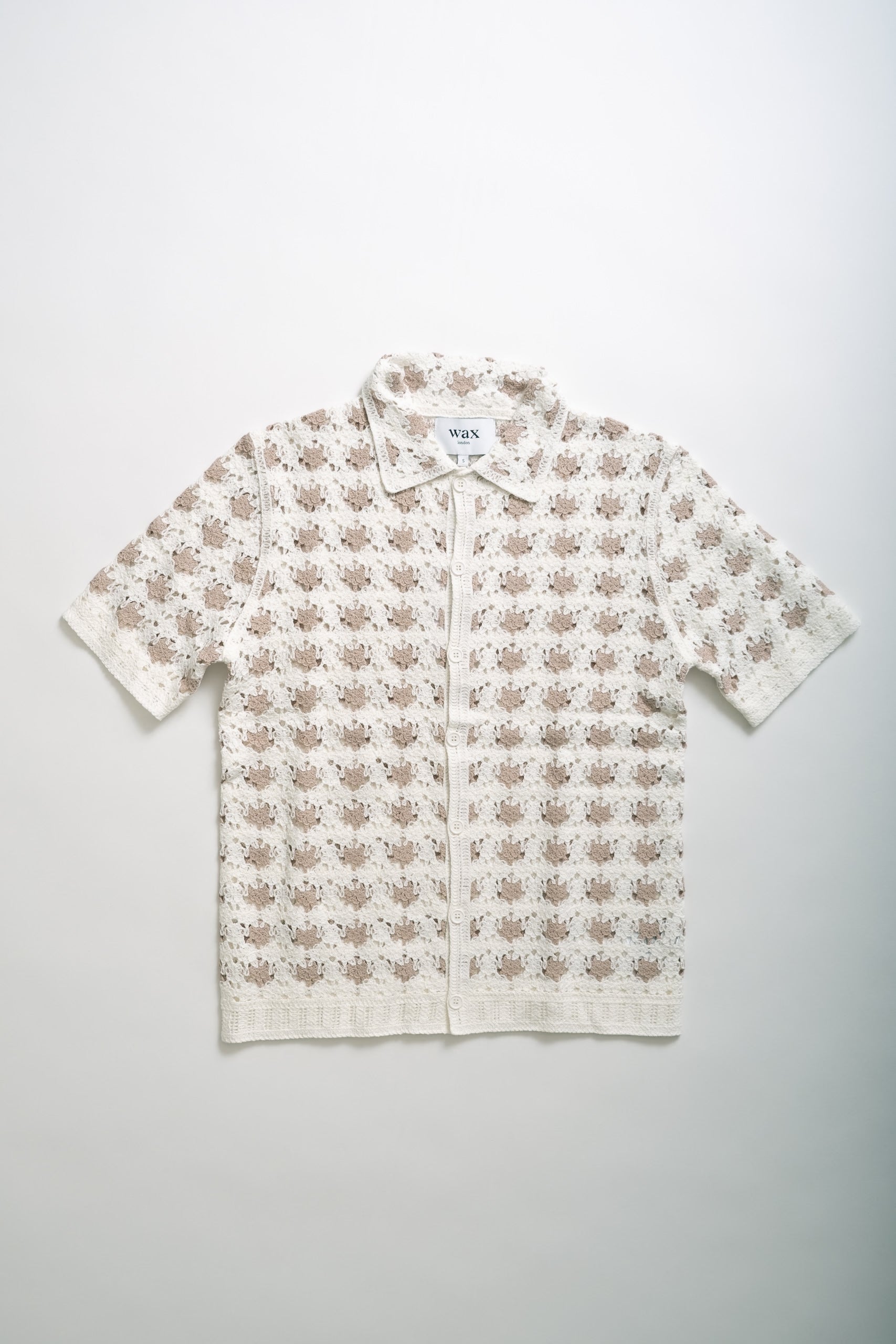 PORTO SHIRT - SPLASH CROCHET ECRU