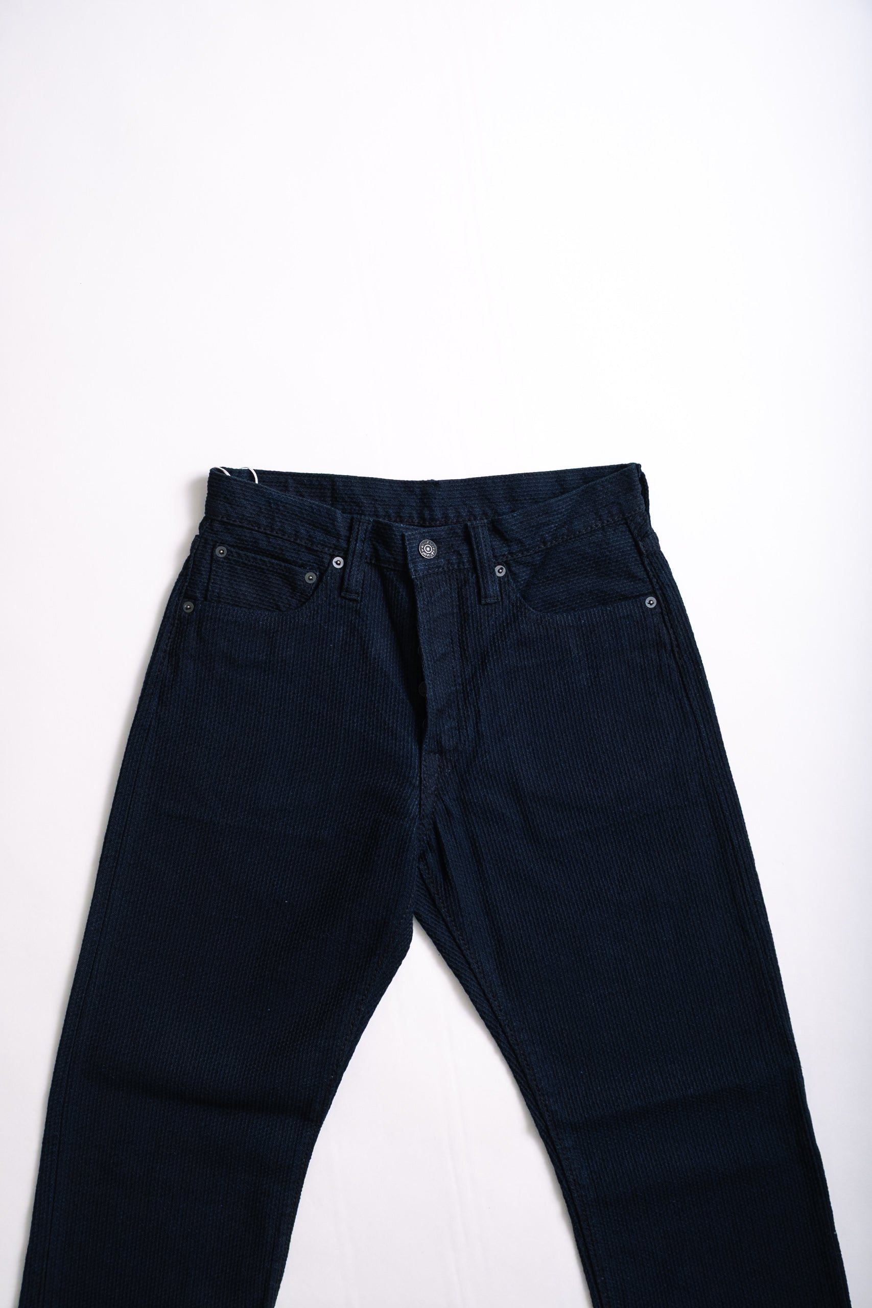 SASHIKO 5 POCKET - INDIGO/BLACK