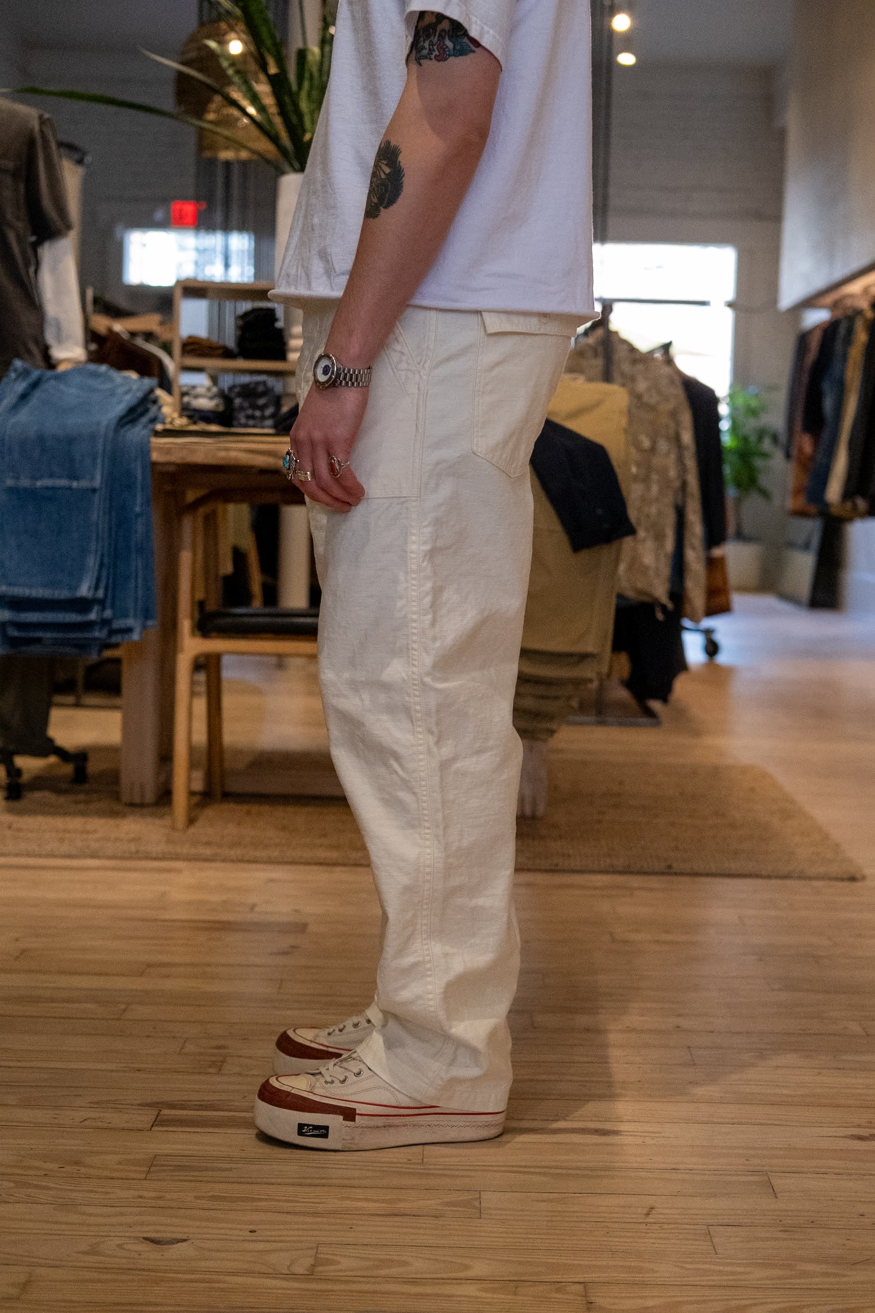 US ARMY FATIGUE PANTS - ECRU