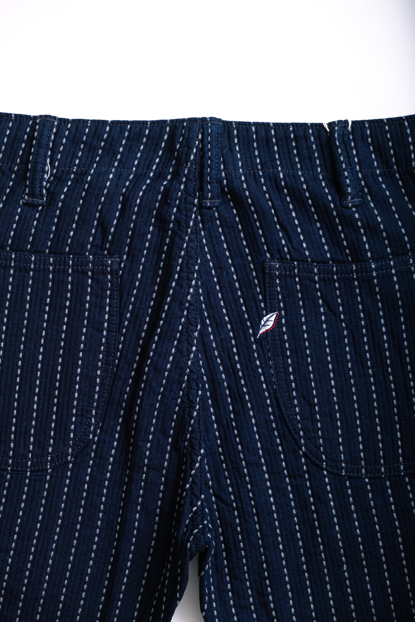 STITCH STRIPE TROUSER - INDIGO