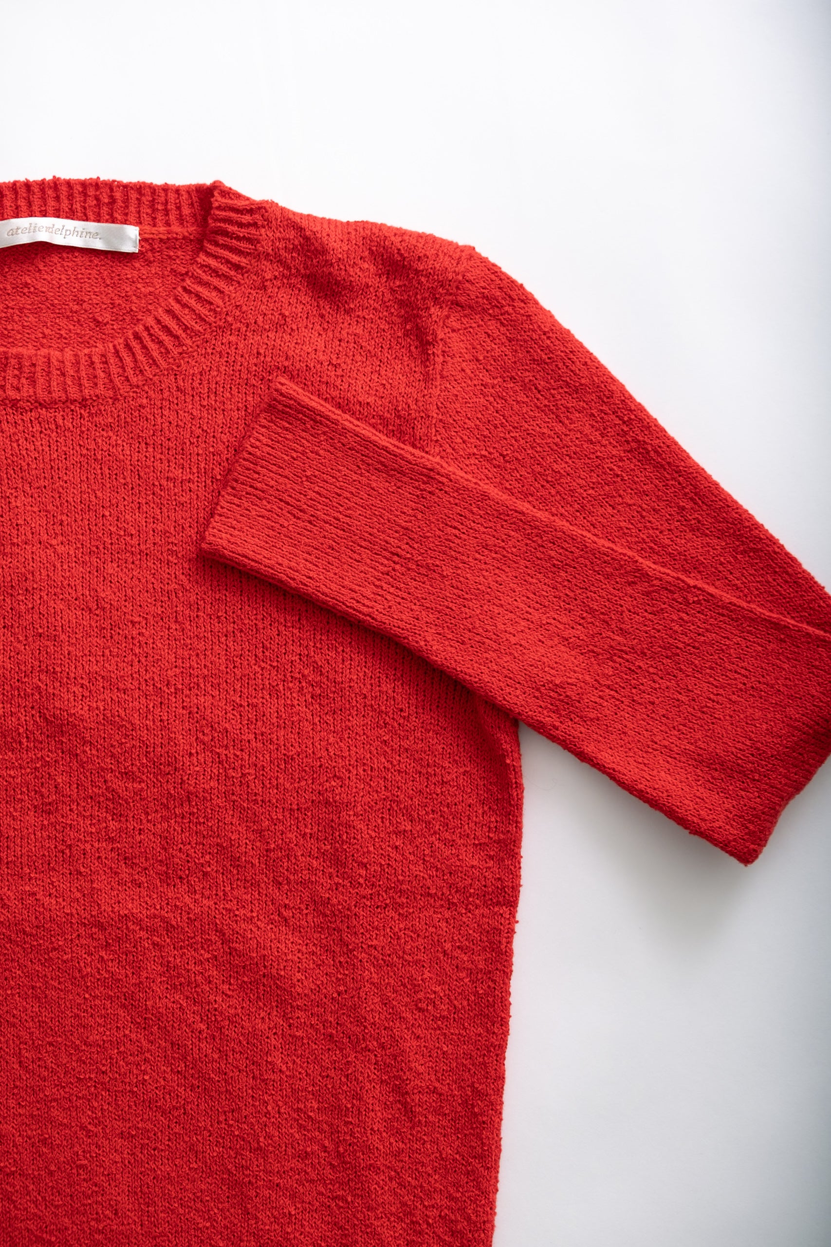 BOUCLE CREWNECK - RED