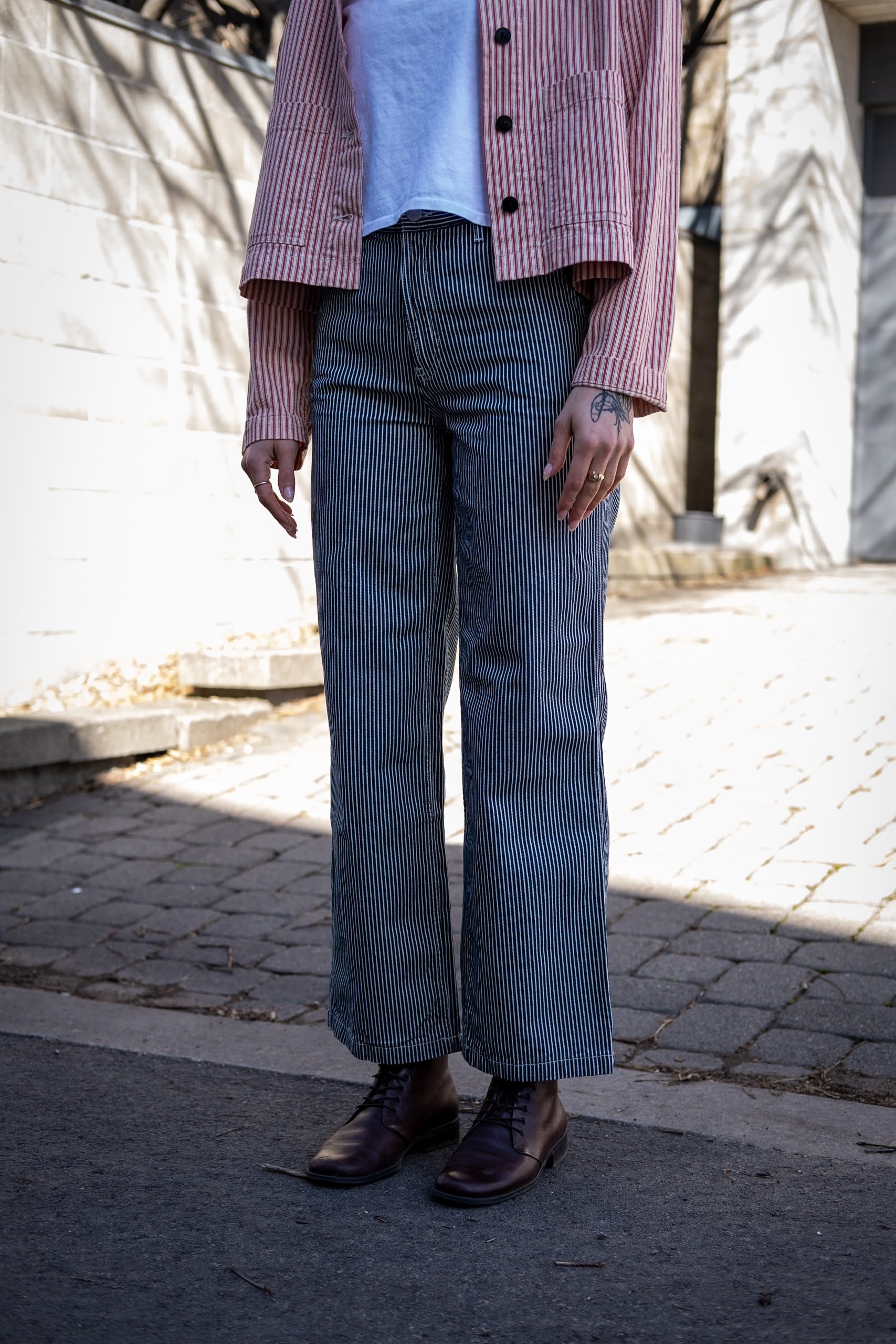 STINA STRIPED - BLUE/OFFWHITE