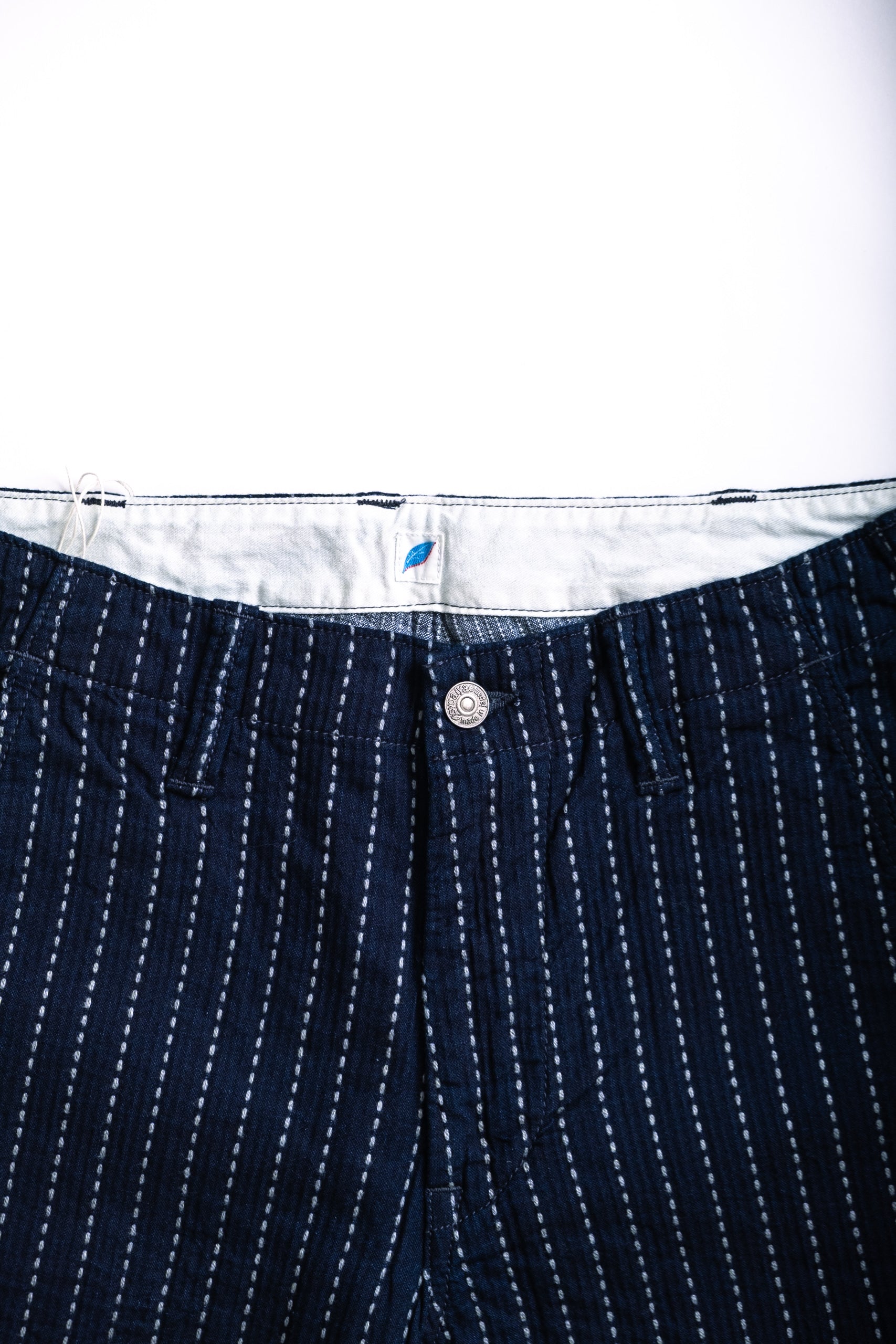STITCH STRIPE TROUSER - INDIGO
