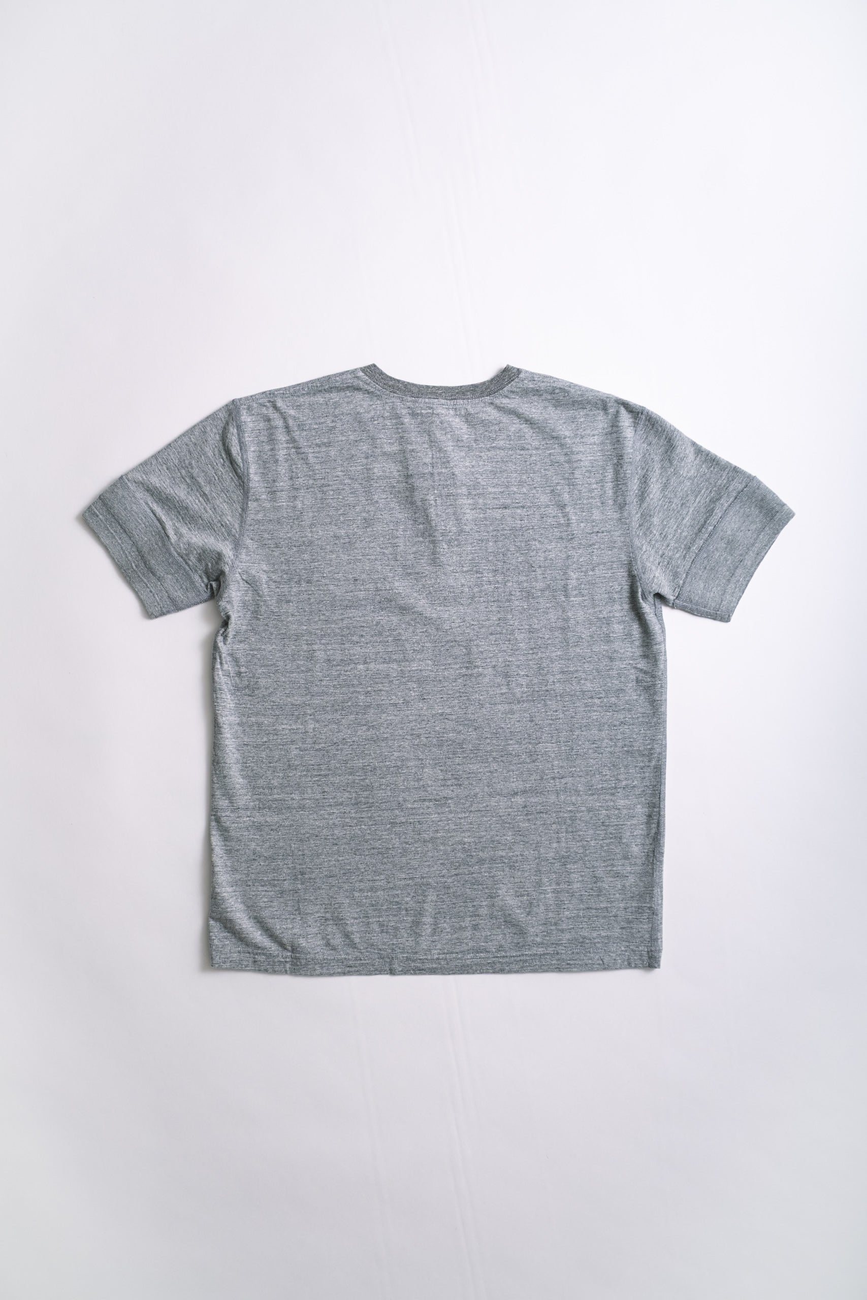 RIB CUFF HENLEY - LT HEATHER GREY