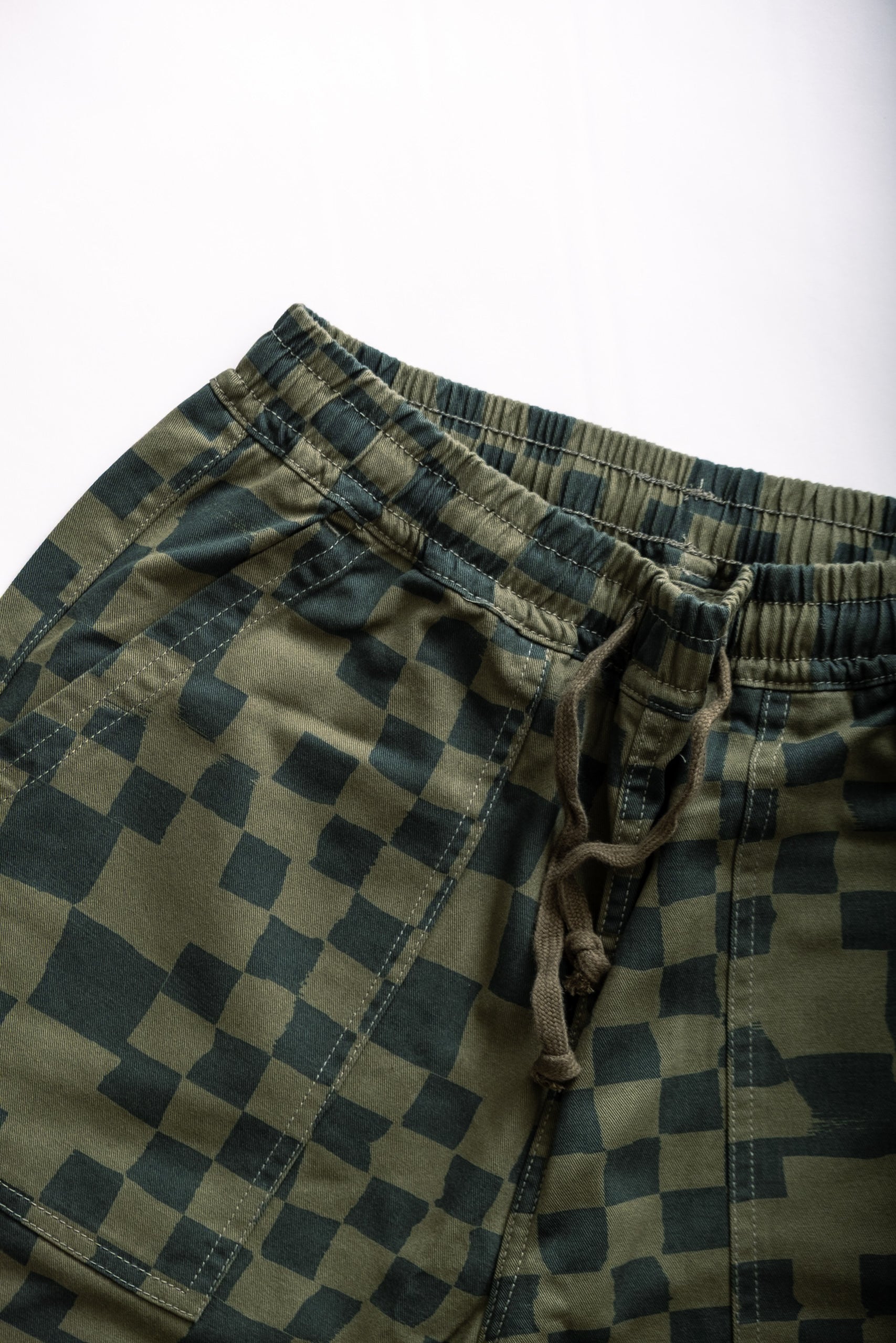 CHEF PANT - OLIVE CHECKER