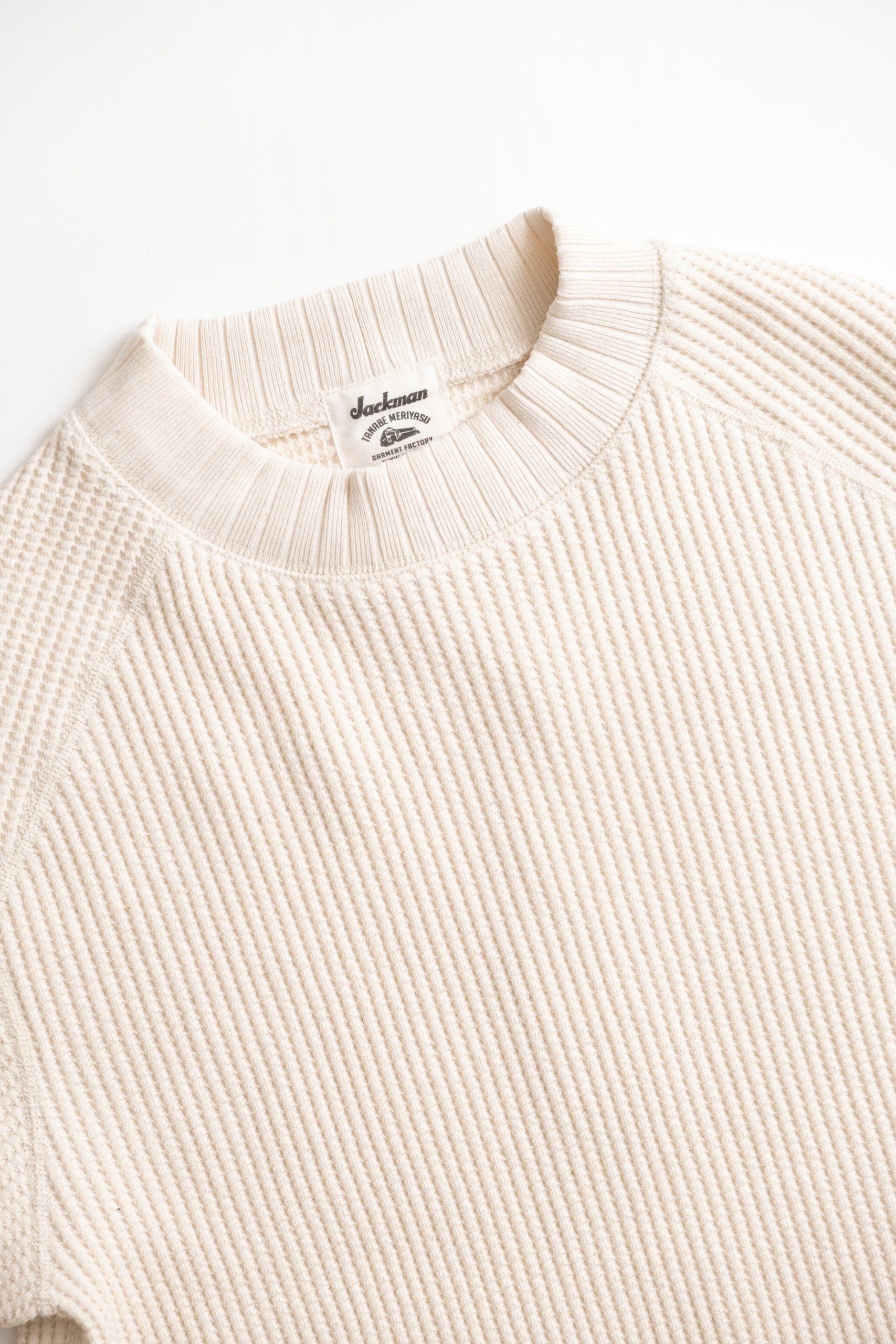 WAFFLE MIDNECK - IVORY