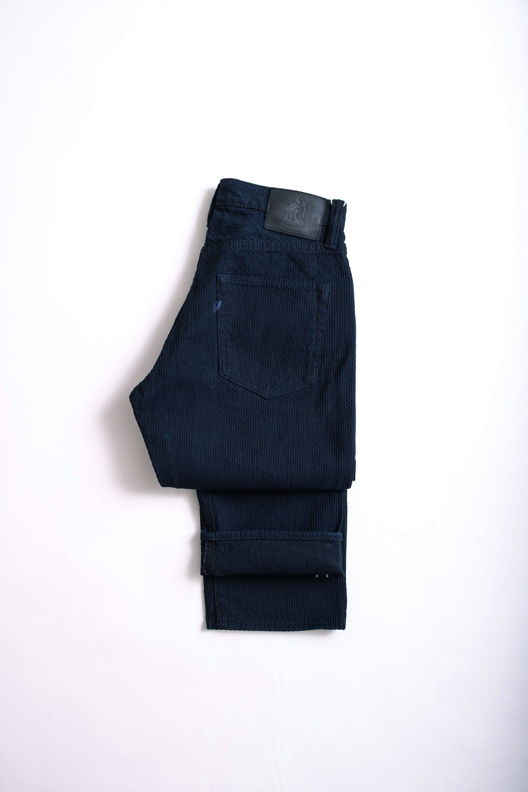 SASHIKO 5 POCKET - INDIGO/BLACK