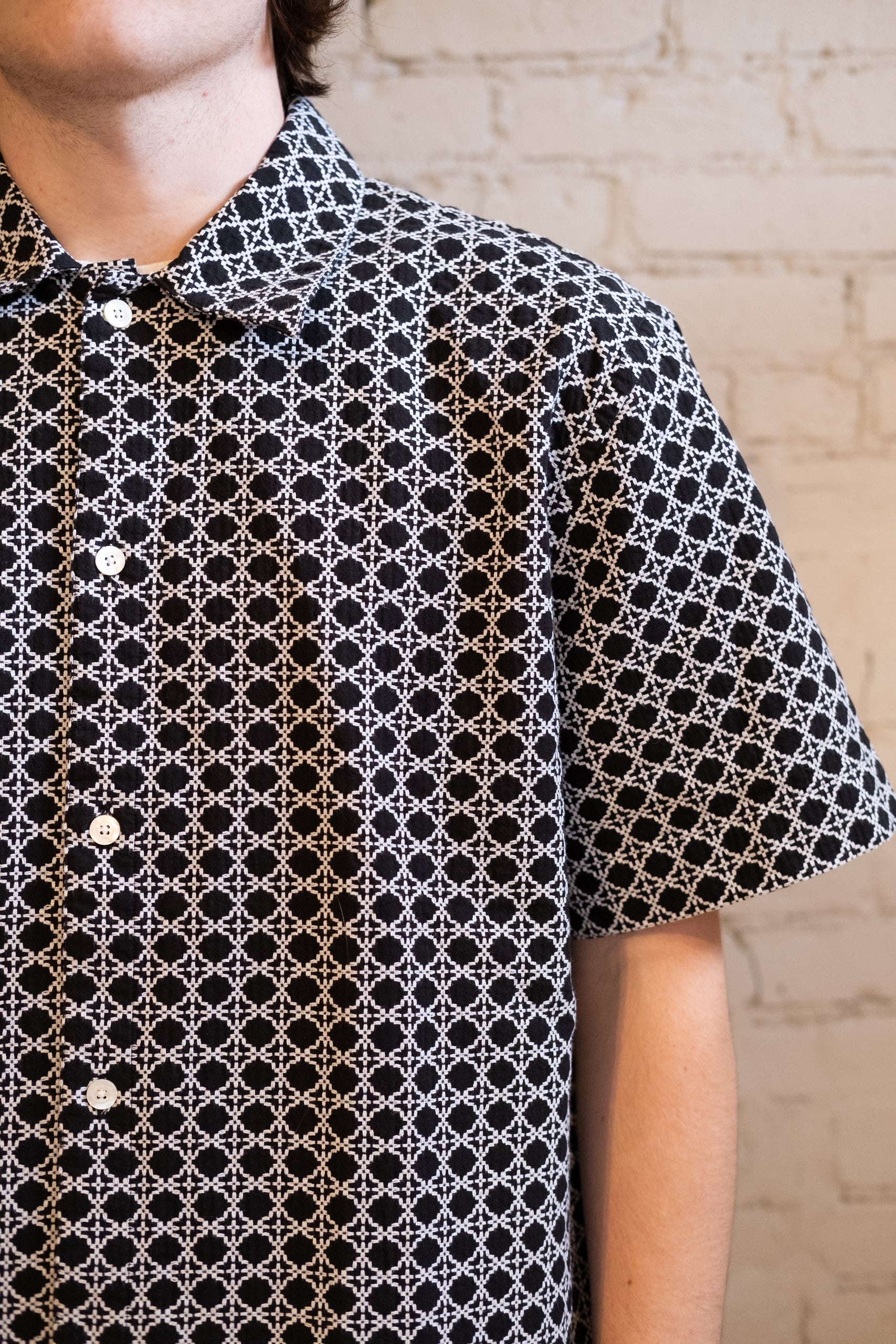 RESORT SHIRT - BLACK RATTAN