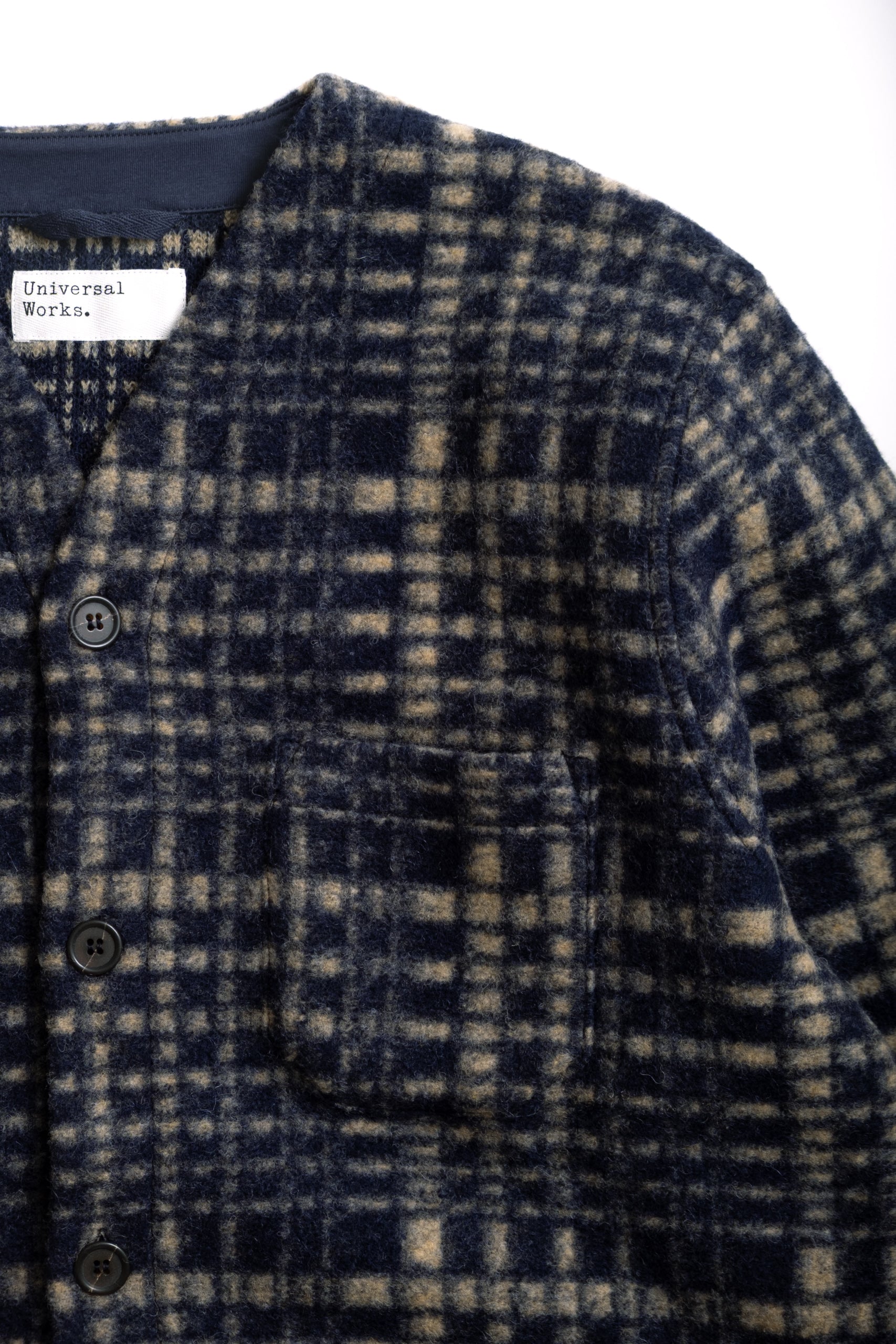 TELEPASS FLEECE CARDIGAN - NAVY