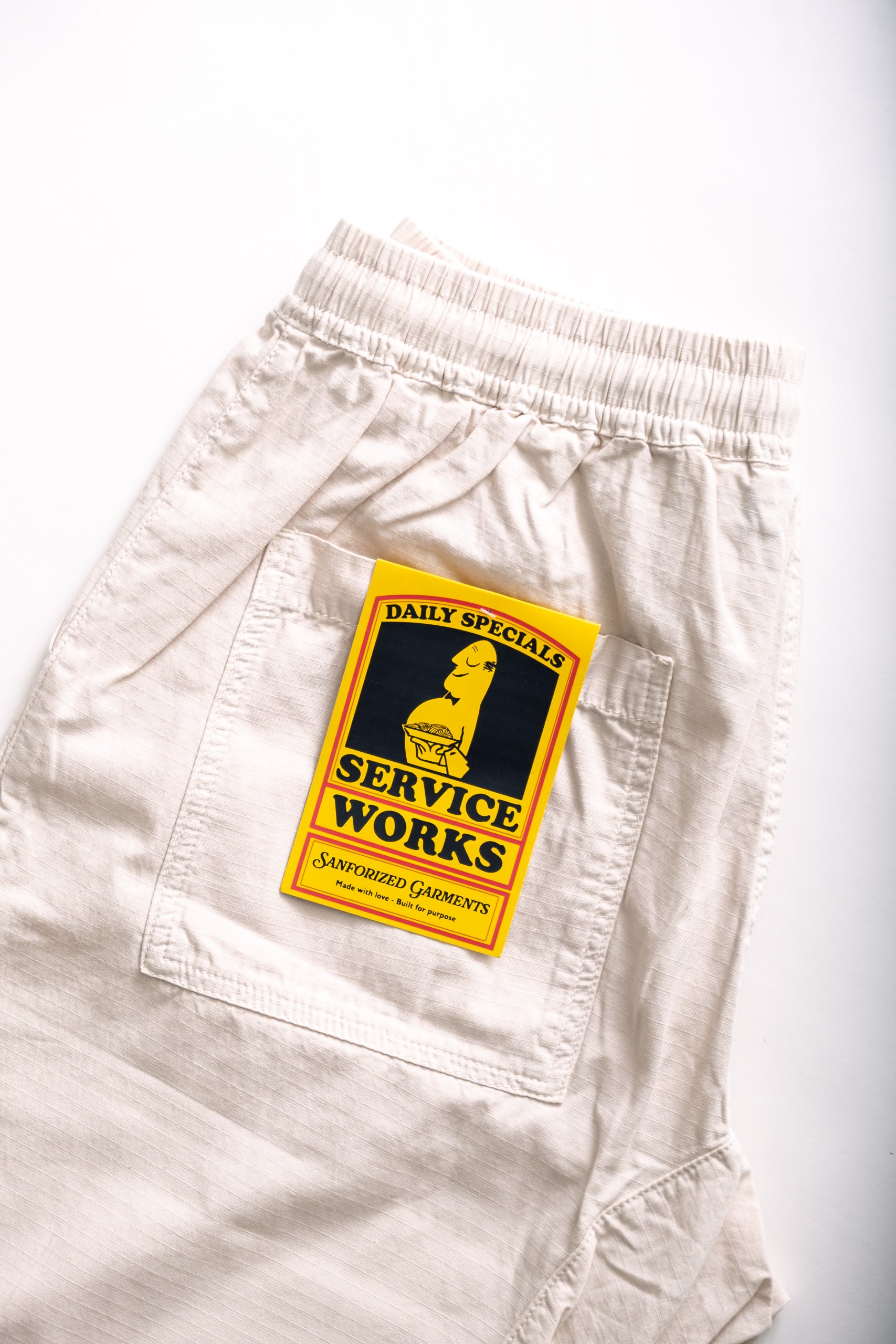 CHEF PANT RIPSTOP - BONE