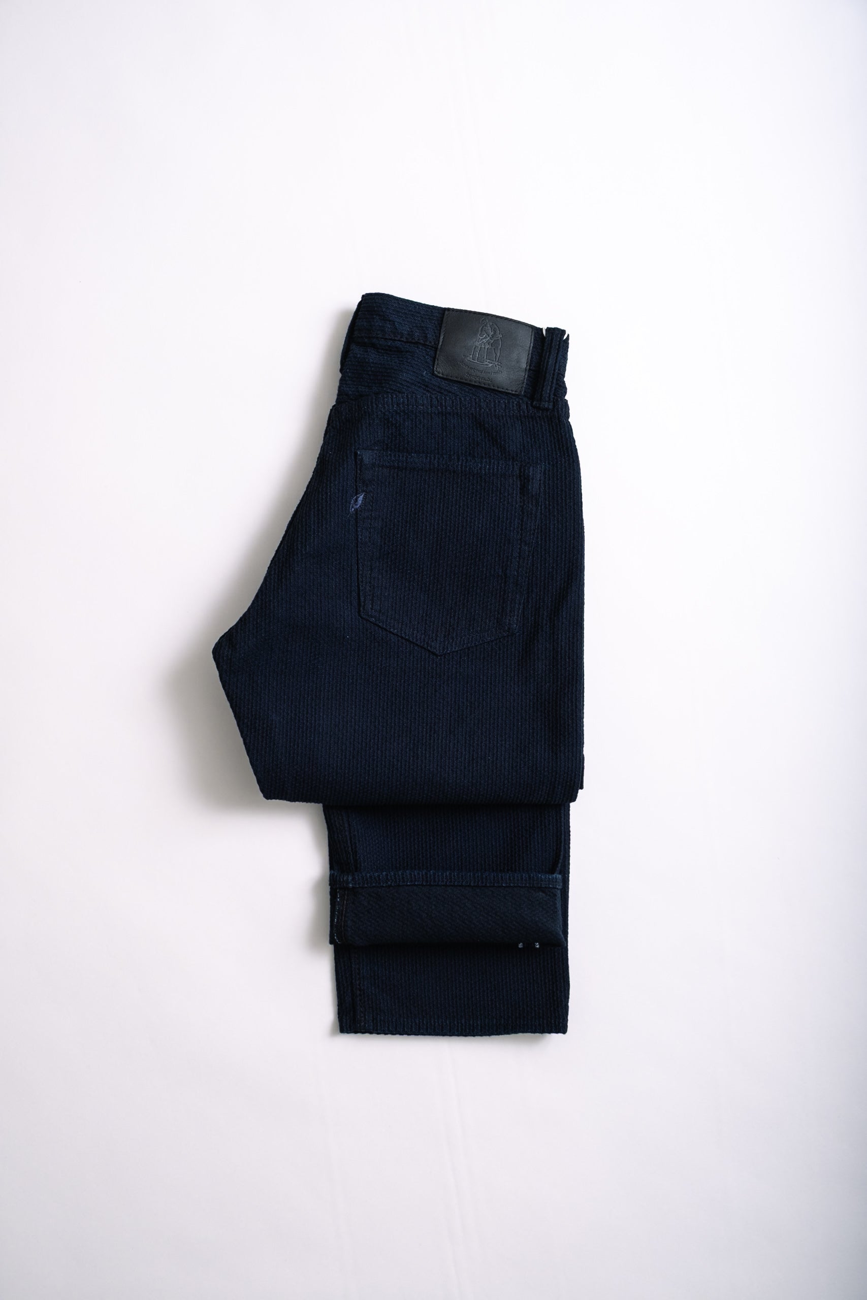 SASHIKO 5 POCKET - INDIGO/BLACK