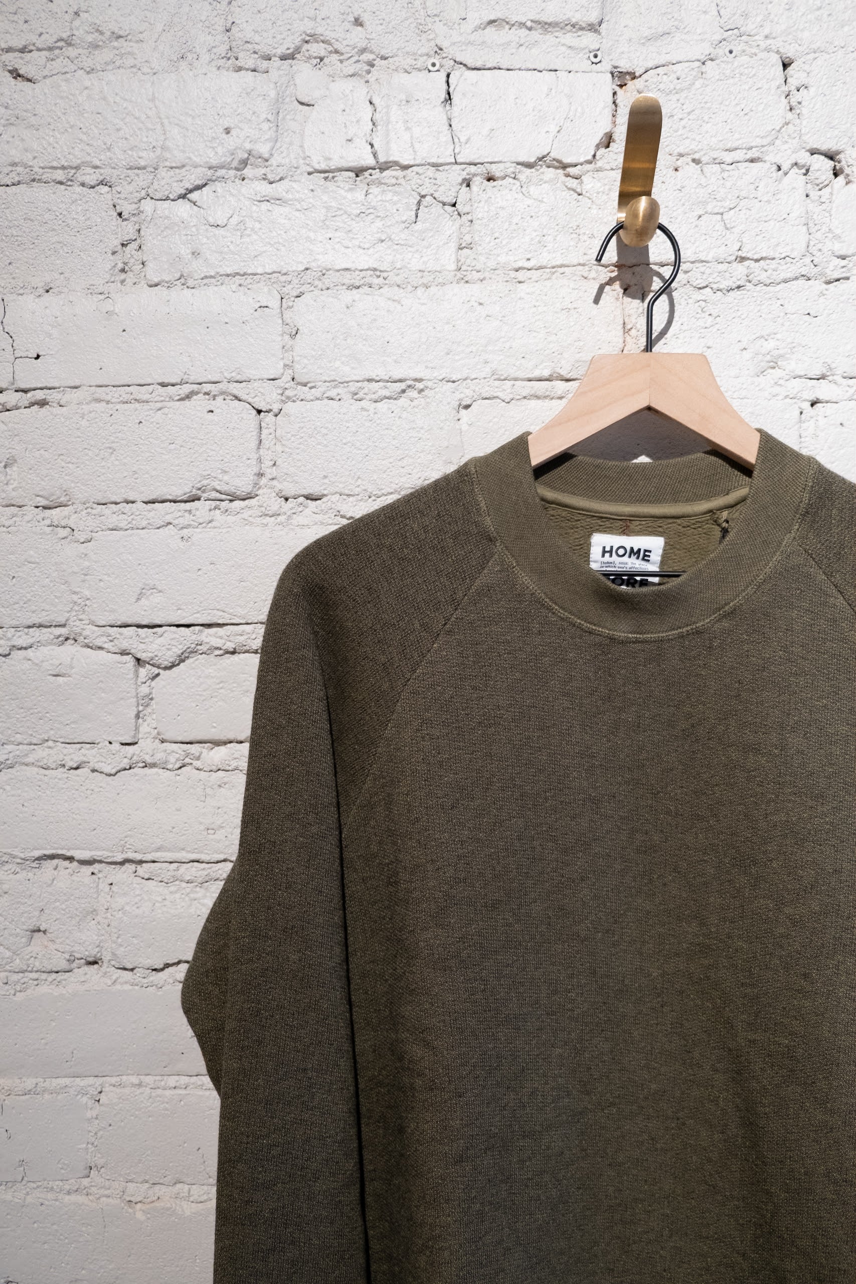 TERRY SWEAT - ARMY GREEN