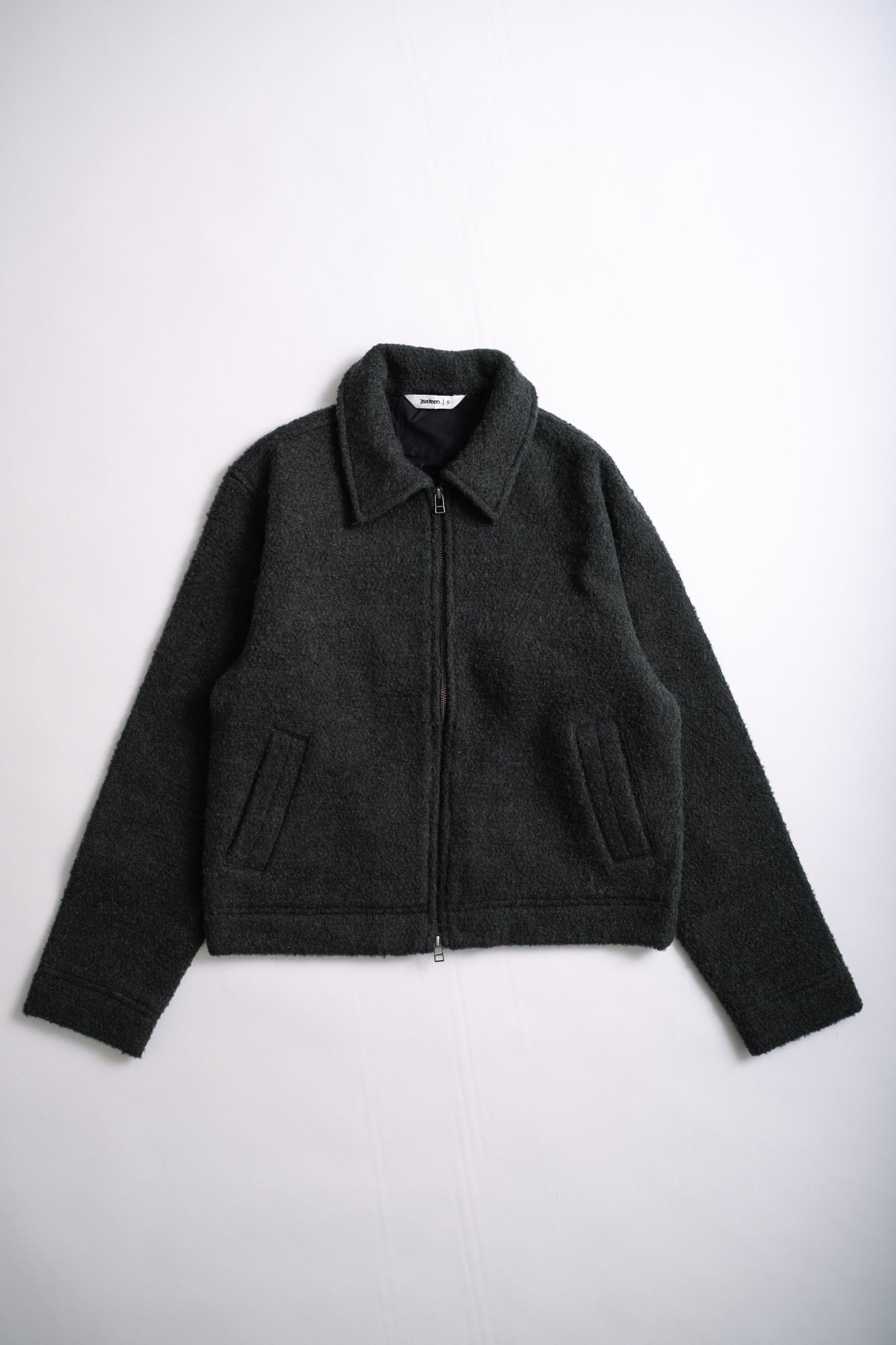 CLUB JACKET - CHARCOAL BOUCLE