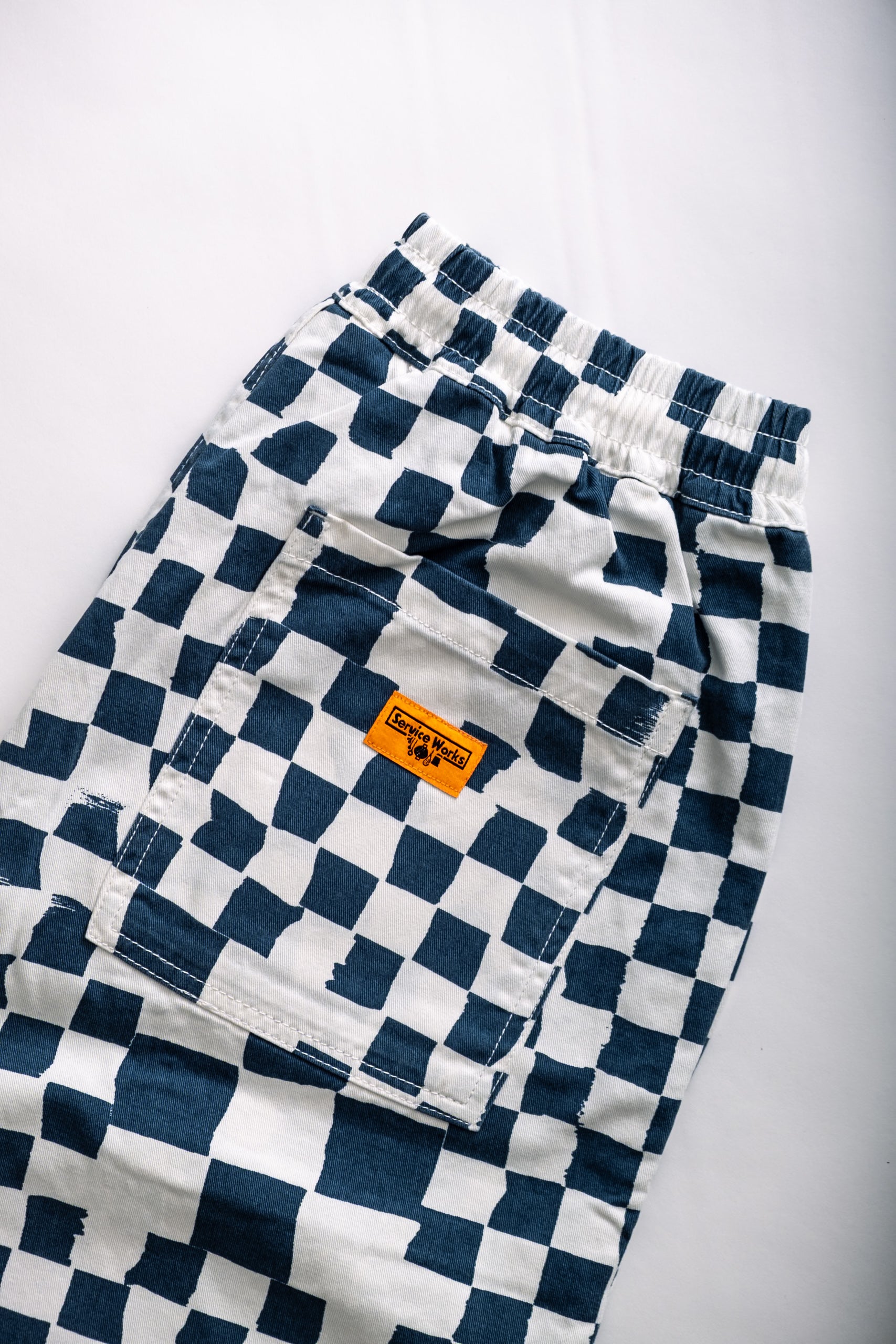 CHEF PANT - TEAL CHECKER