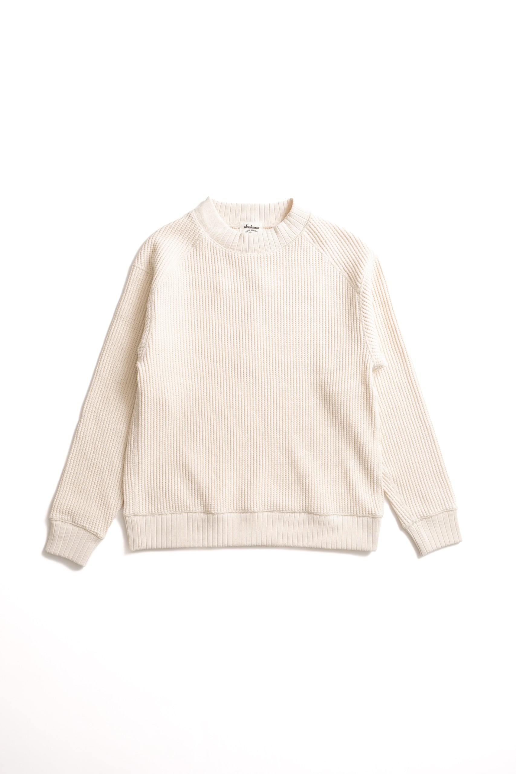WAFFLE MIDNECK - IVORY