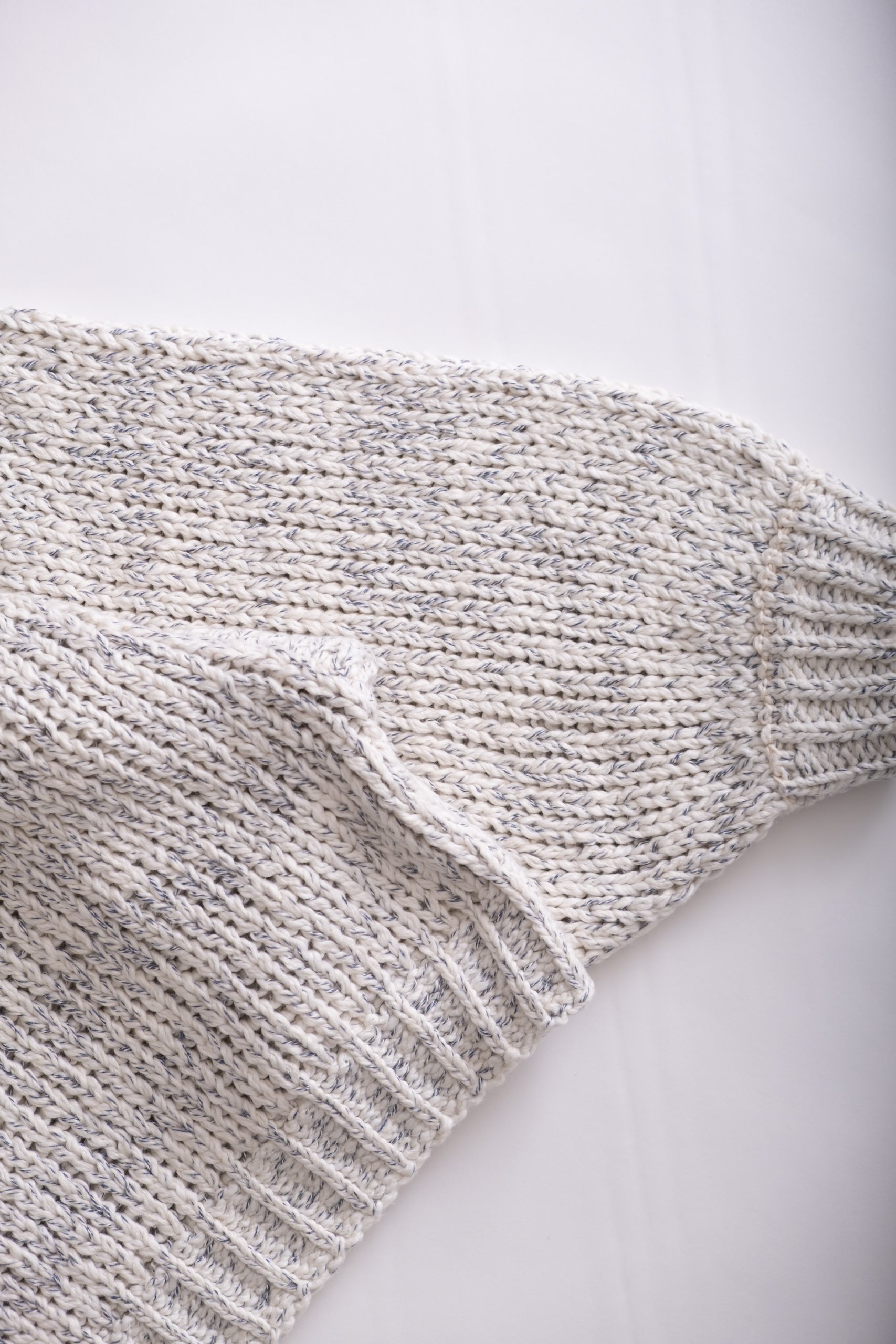 BALLOON SLEEVE - LAKE BLUE TEXTURE