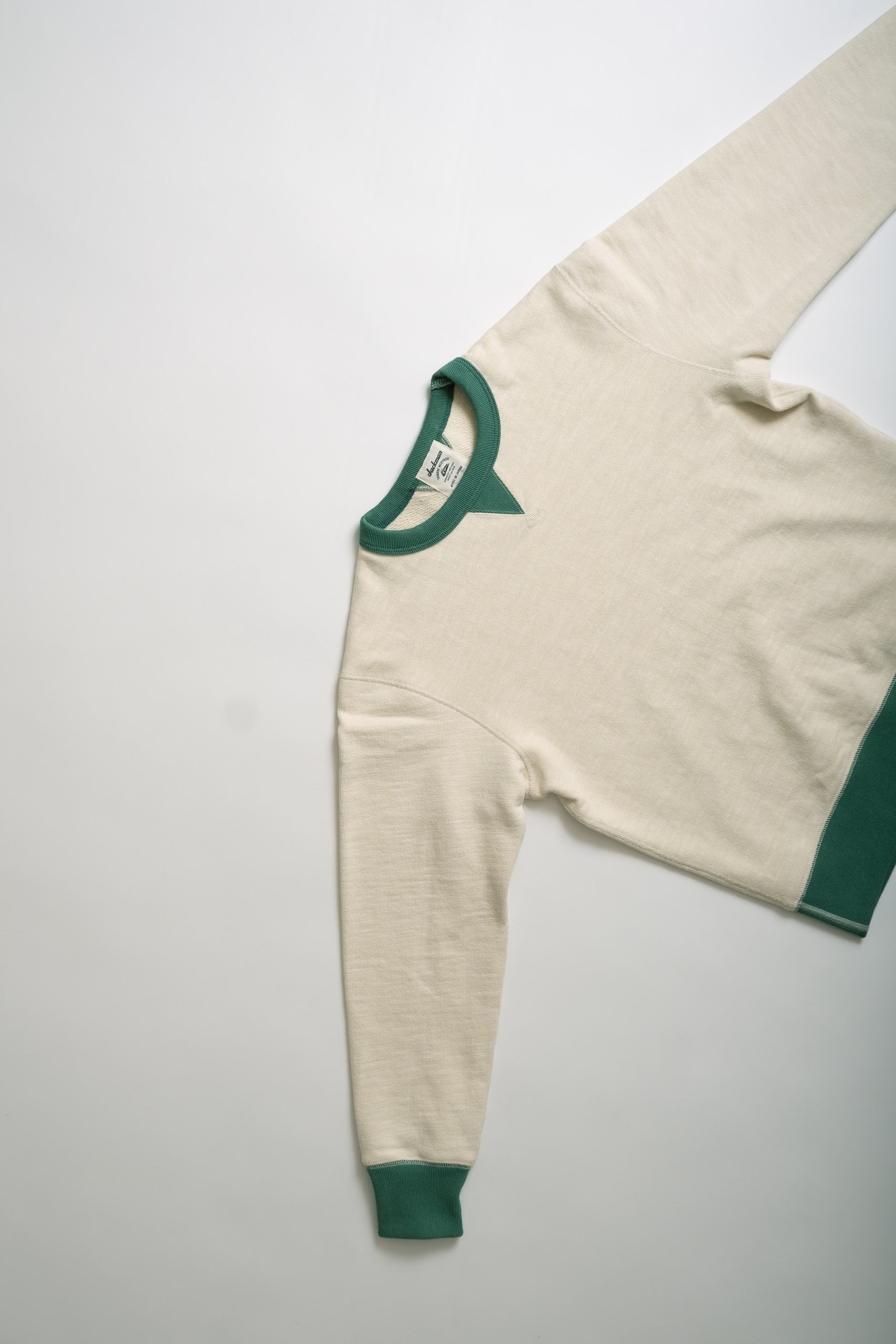 GG SWEAT CREWNECK - IVORYXGREEN