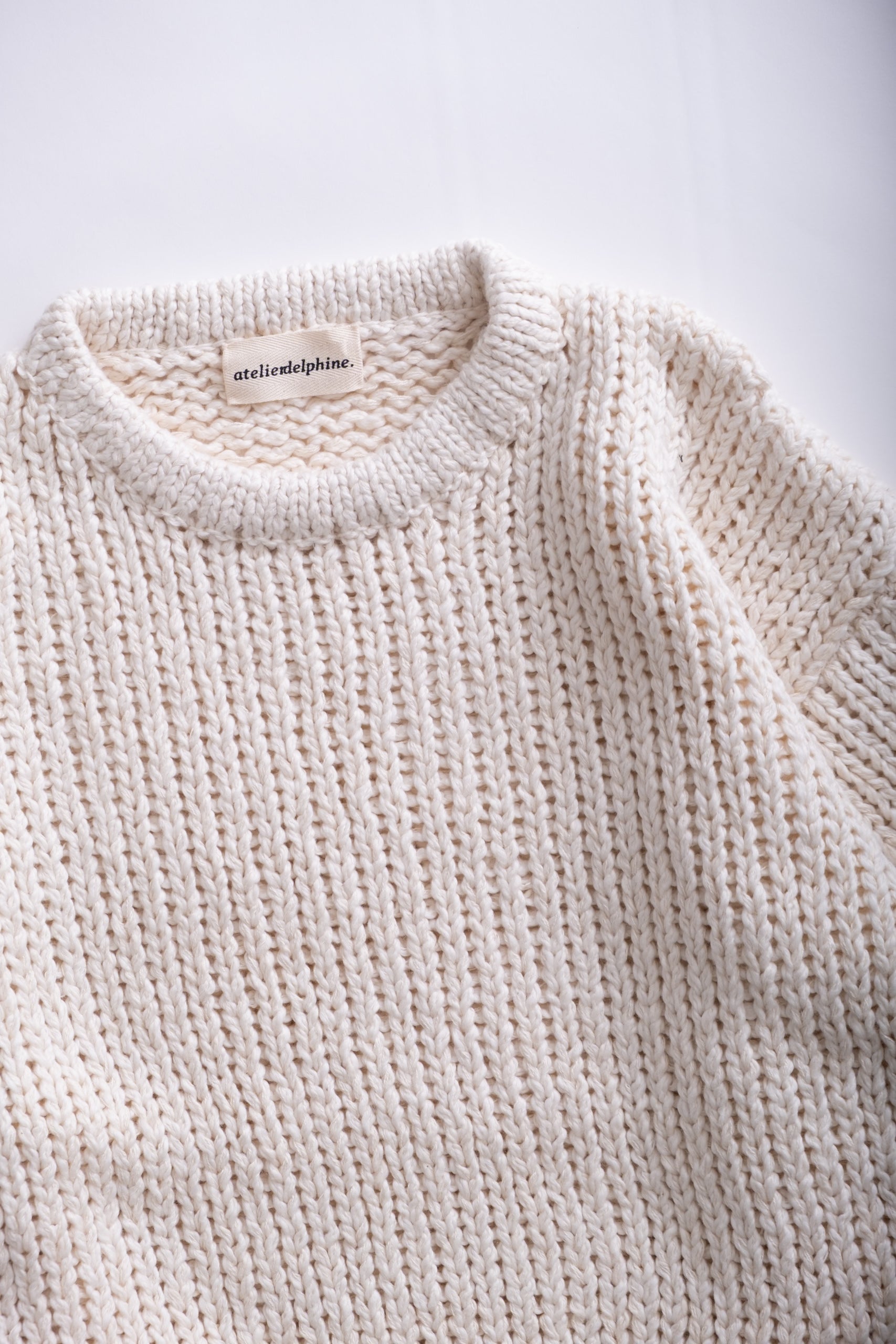 BALLOON SLEEVE - TEXTURE CREAM