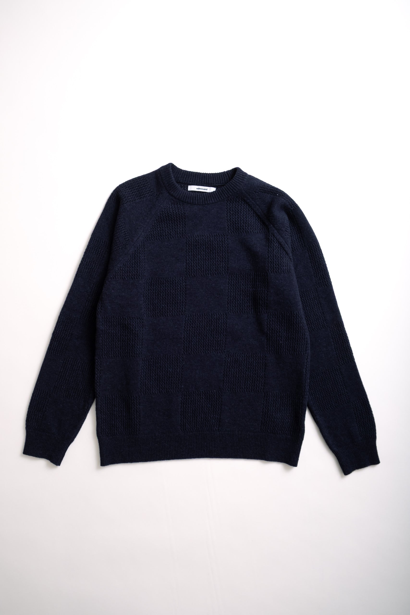 CHECKMATE SWEATER - NAVY