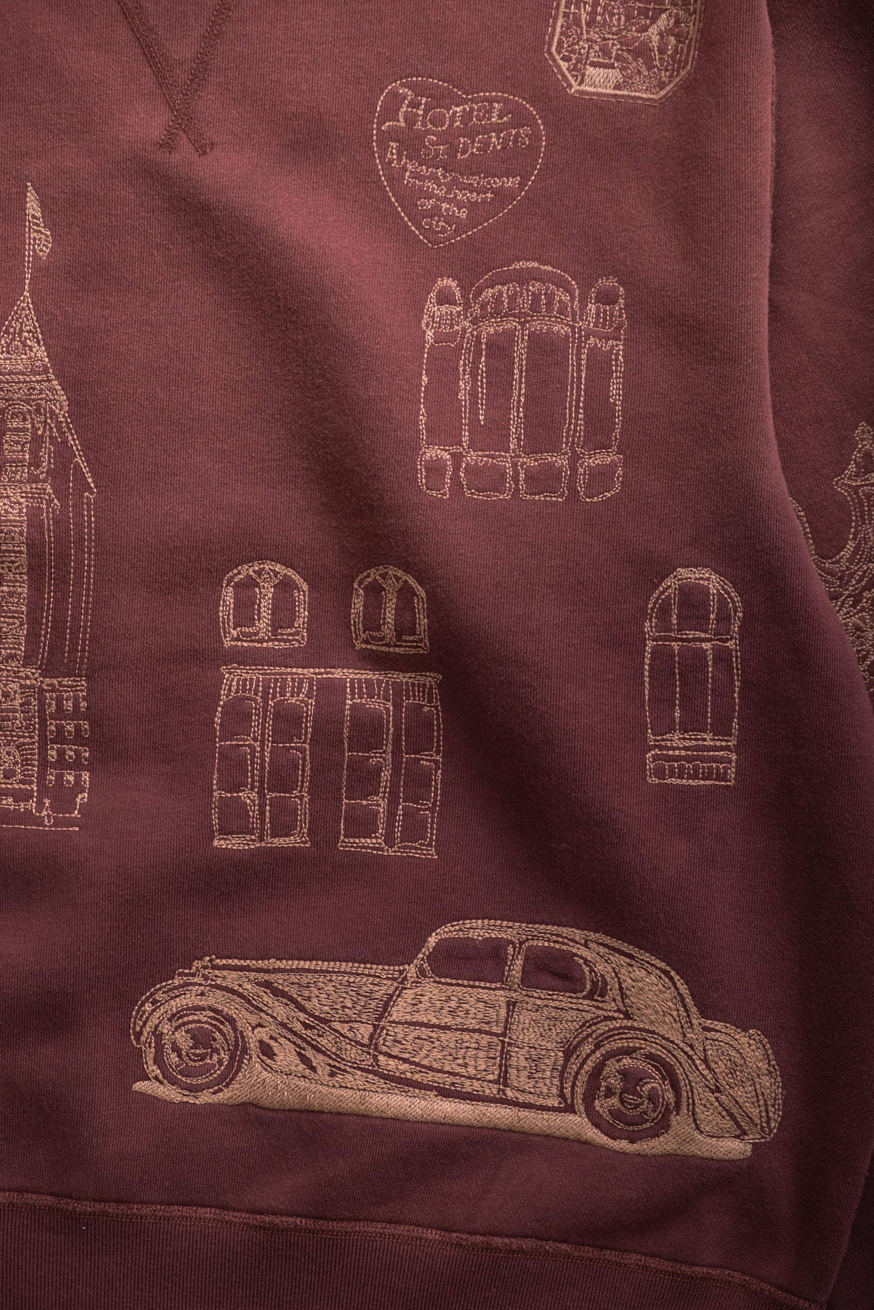 HOTEL CREWNECK - BURGUNDY