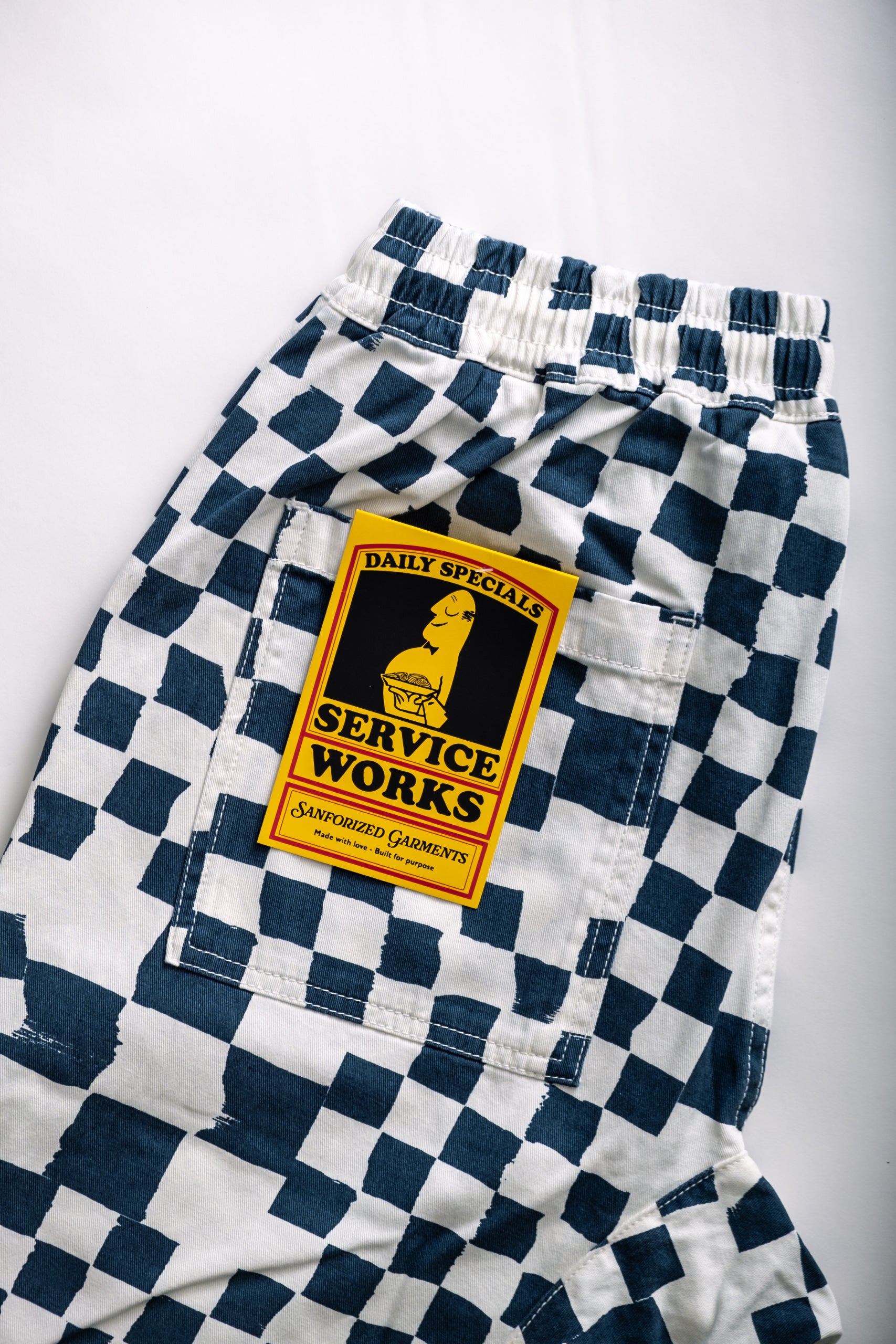 CHEF PANT - TEAL CHECKER