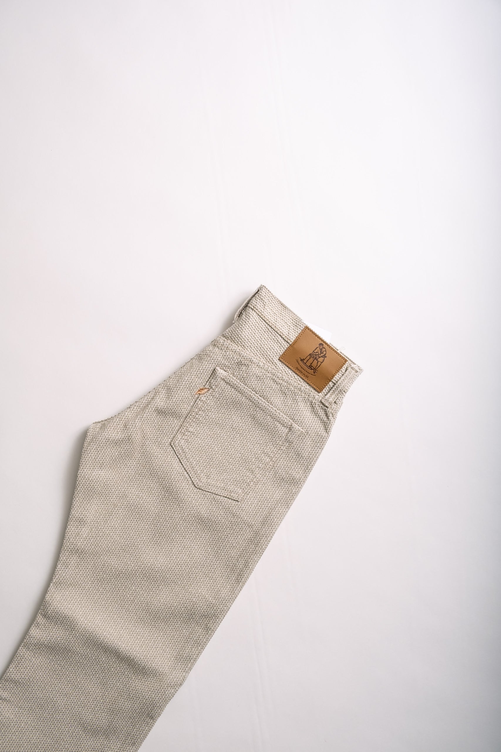 SASHIKO 5 POCKET - IVORY/BEIGE