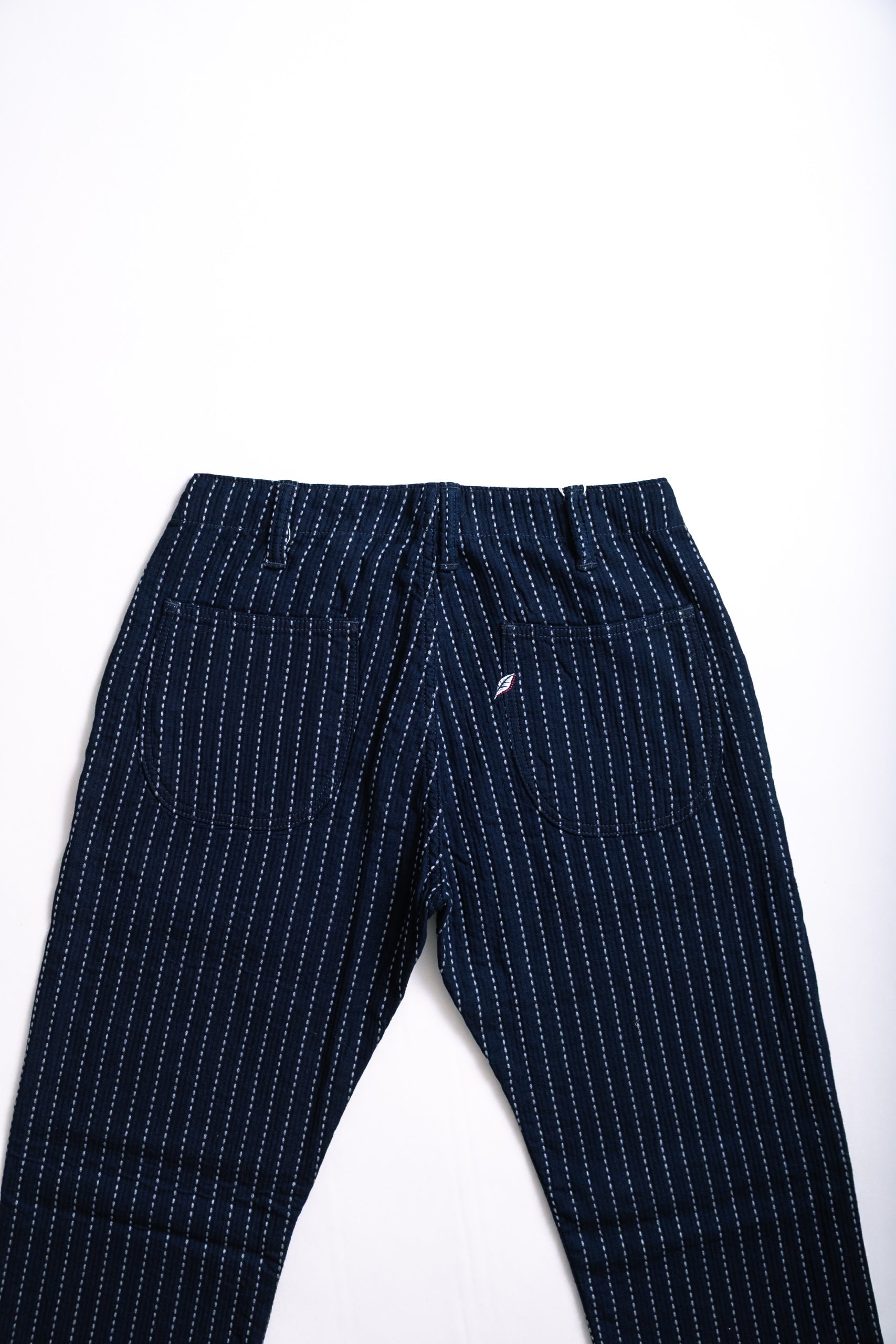 STITCH STRIPE TROUSER - INDIGO