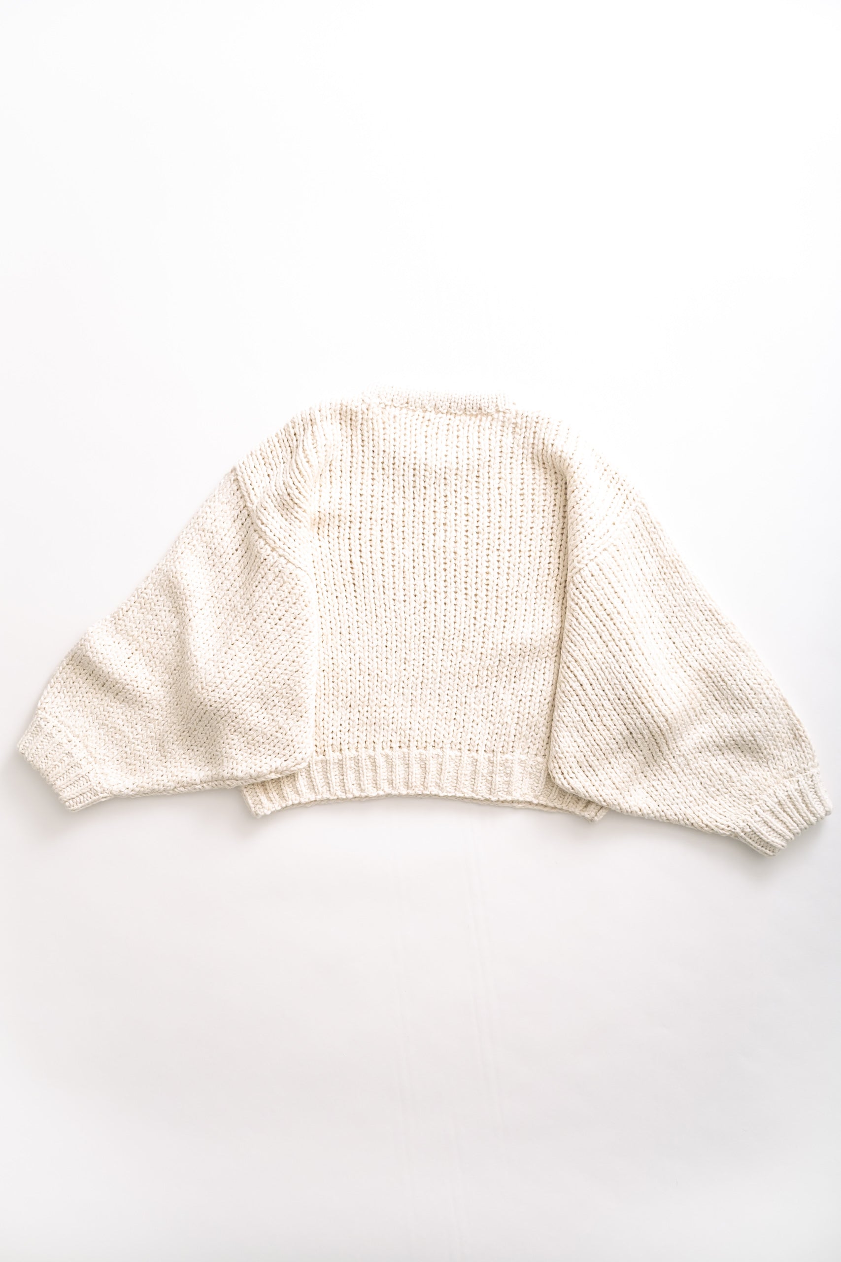 BALLOON SLEEVE - TEXTURE CREAM