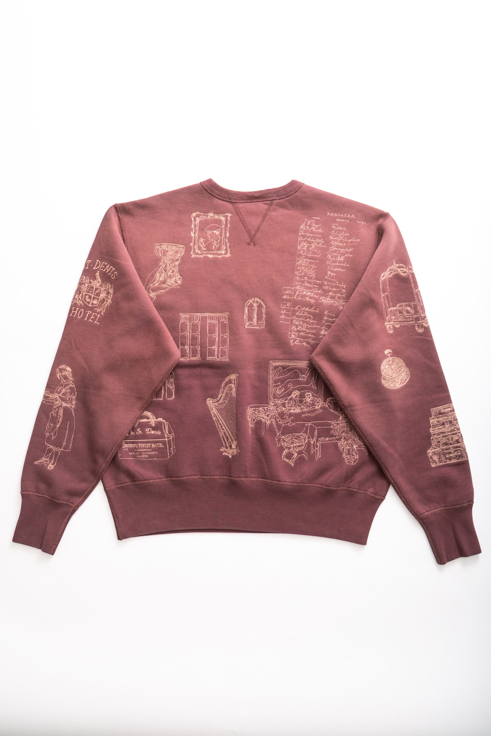 HOTEL CREWNECK - BURGUNDY