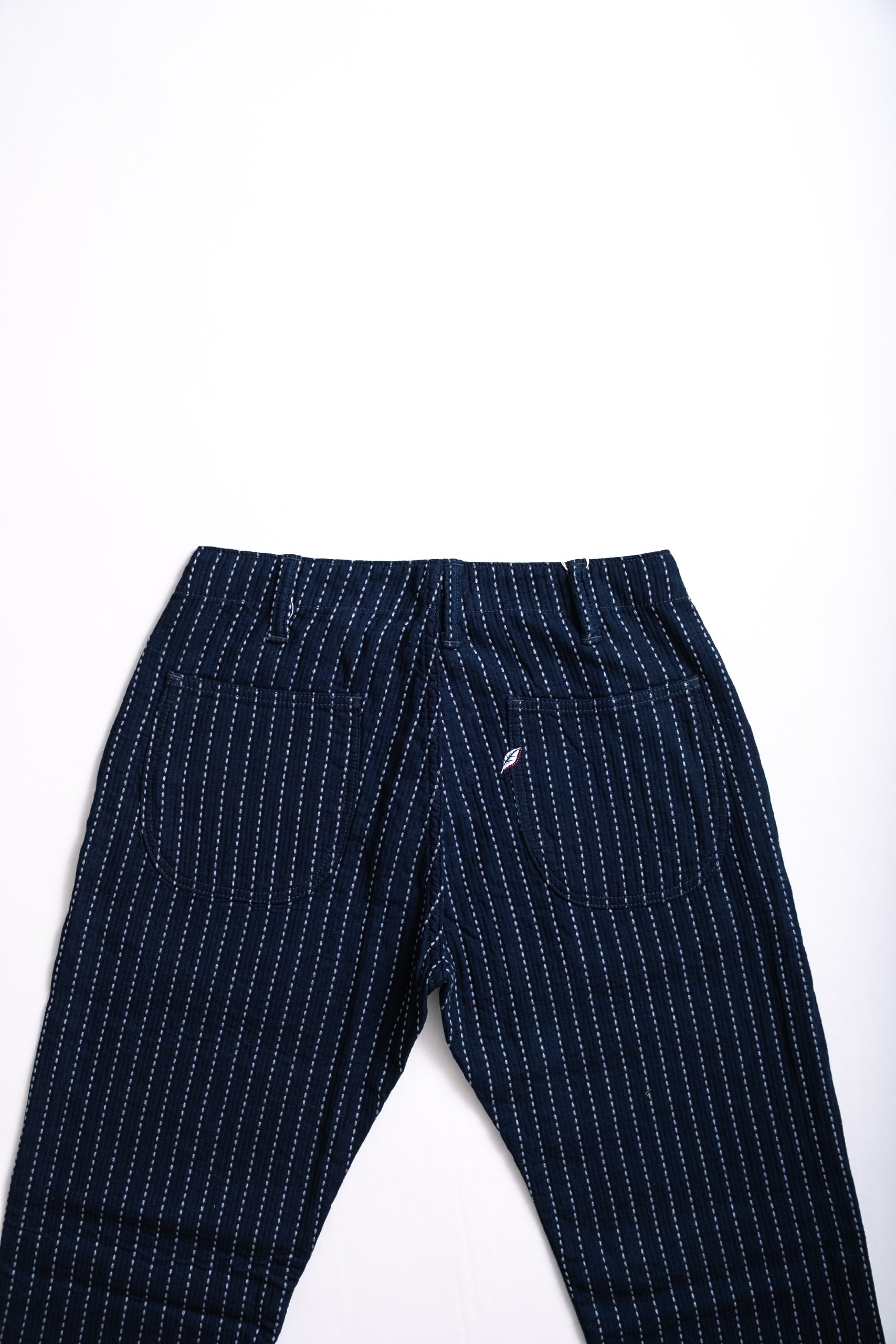 STITCH STRIPE TROUSER - INDIGO