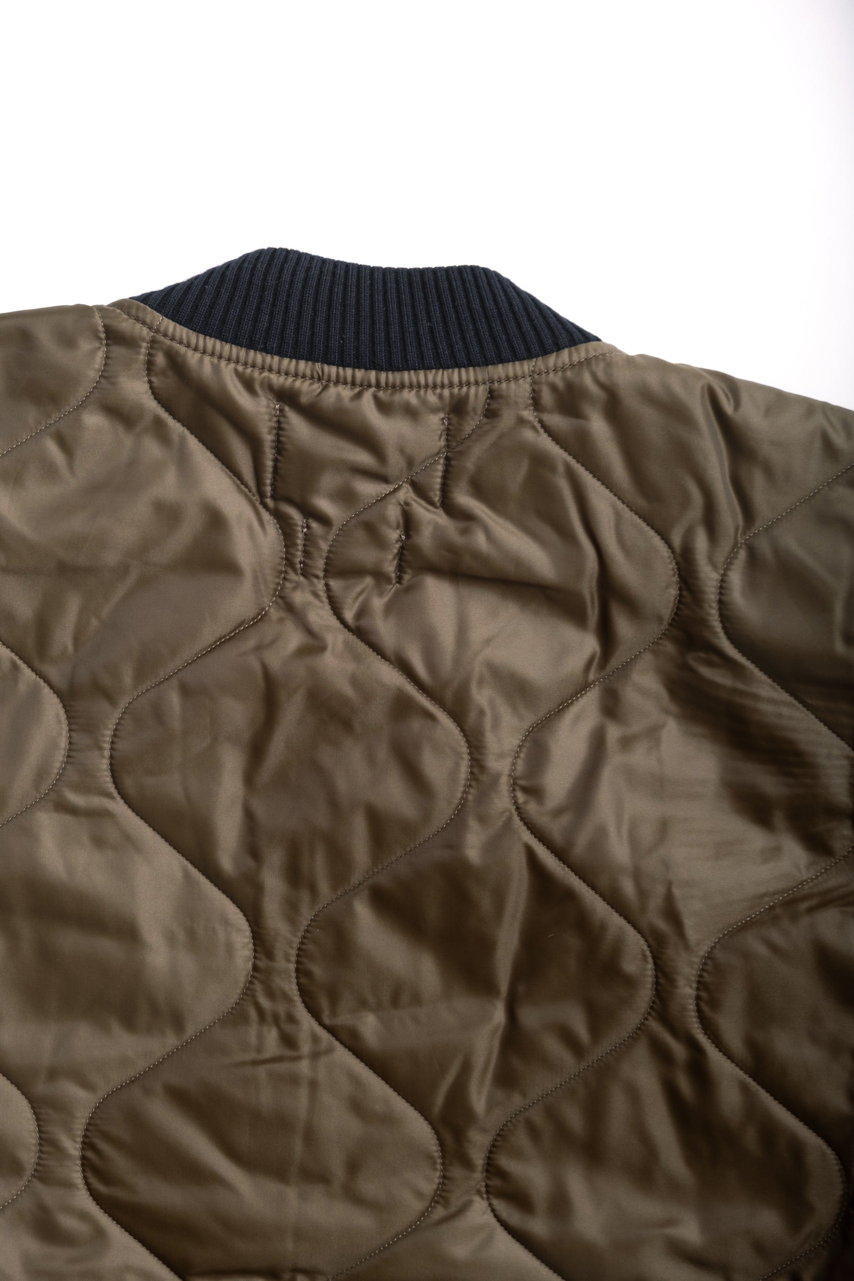 QUILTED NYLON JACKET - KHAKI