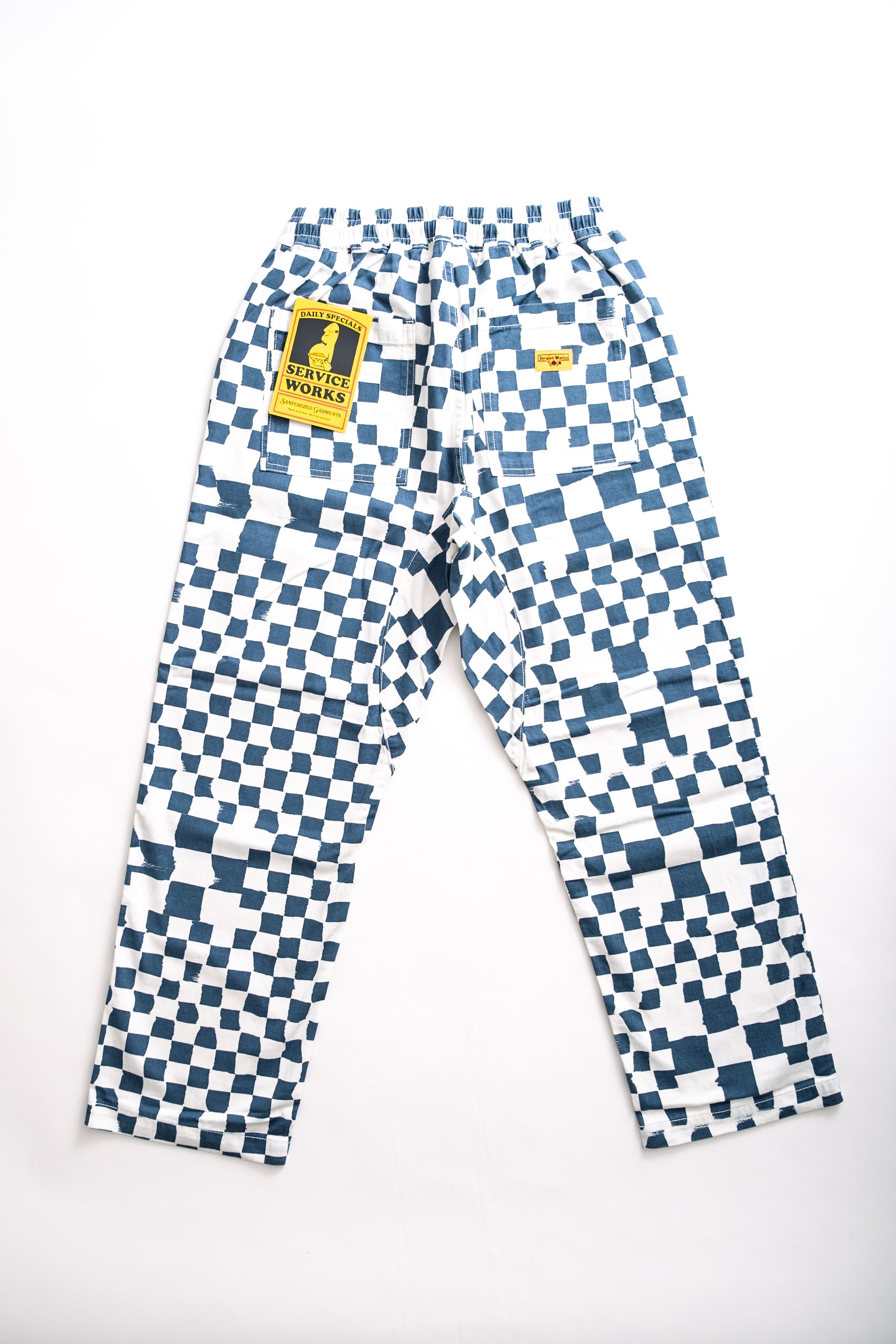 CHEF PANT - TEAL CHECKER